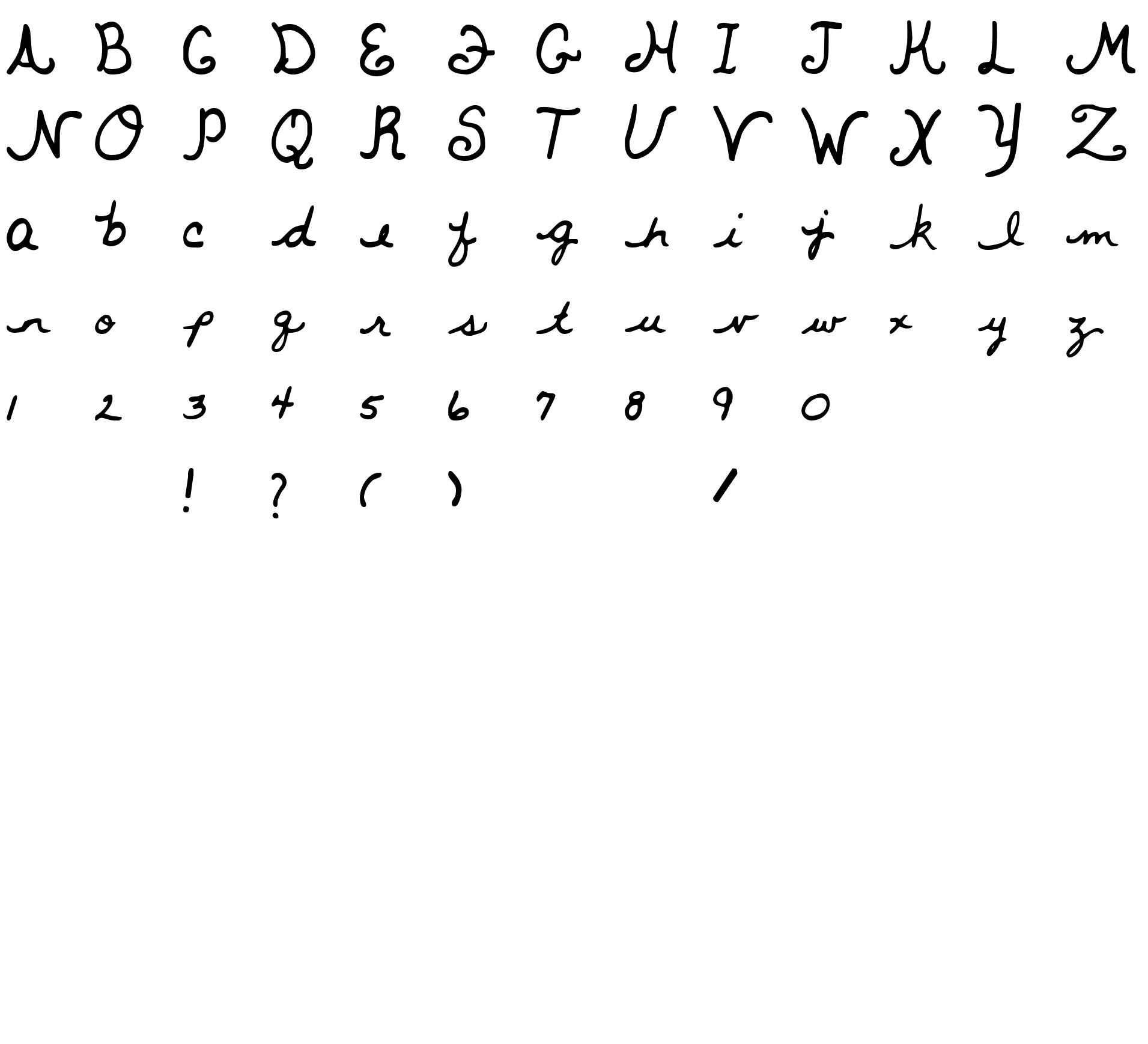 Шрифт Whitemouse