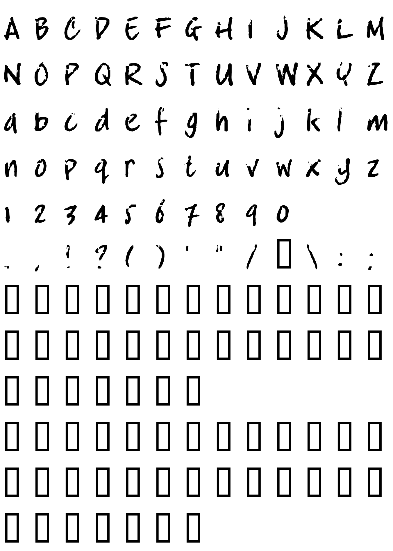 Шрифт crosswordBill