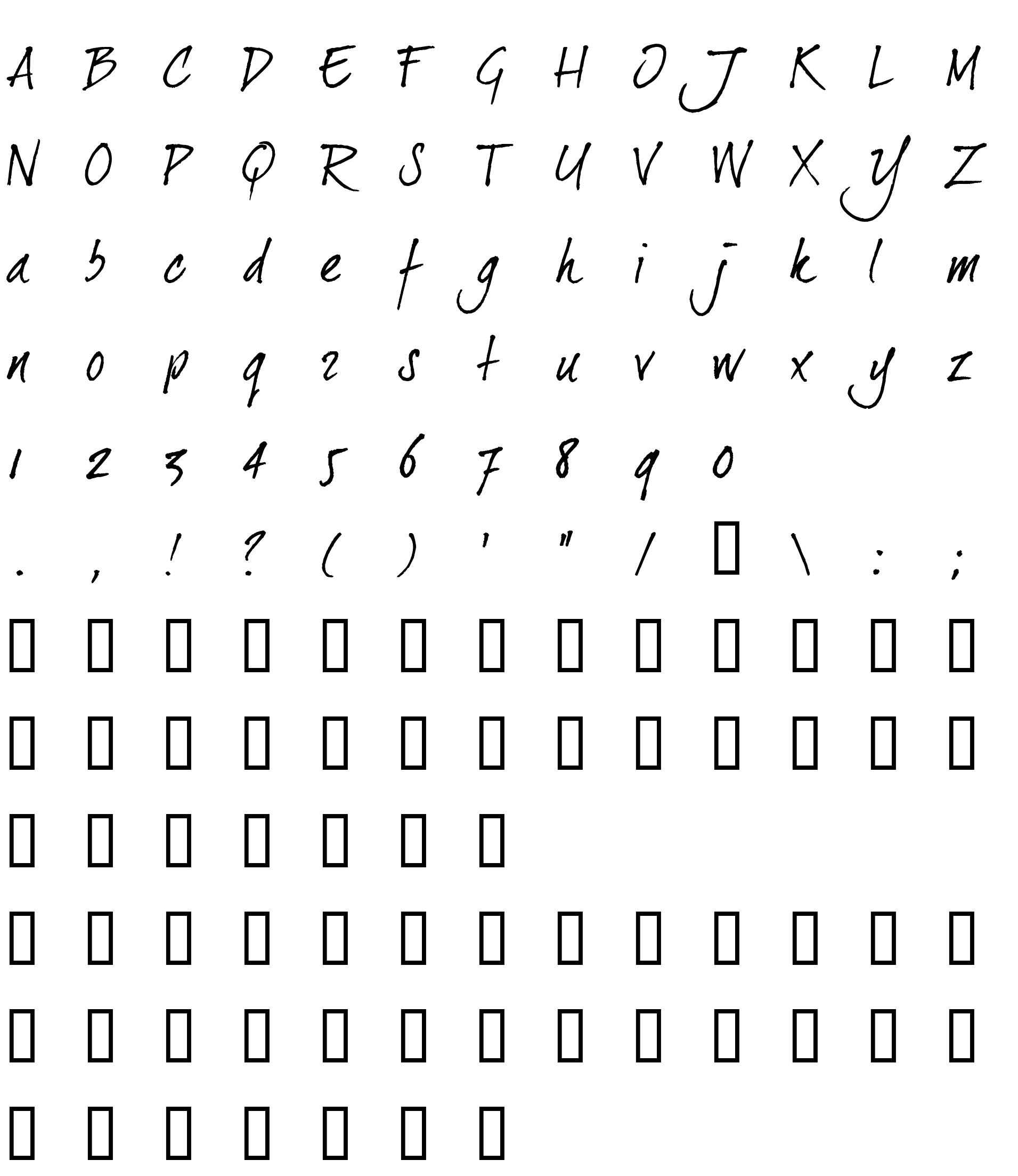 Шрифт dearJoe II