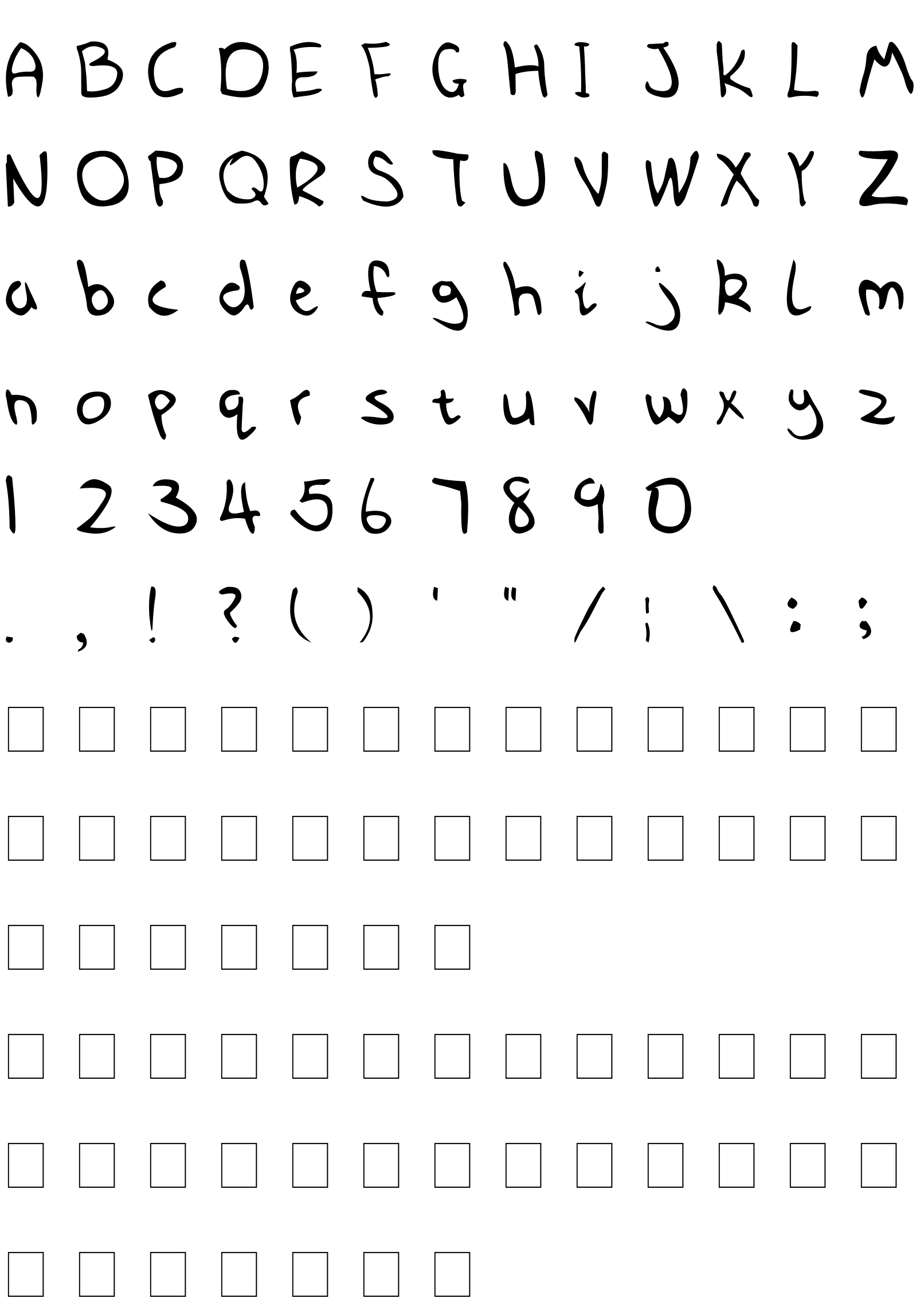 Шрифт BreakfastCereal