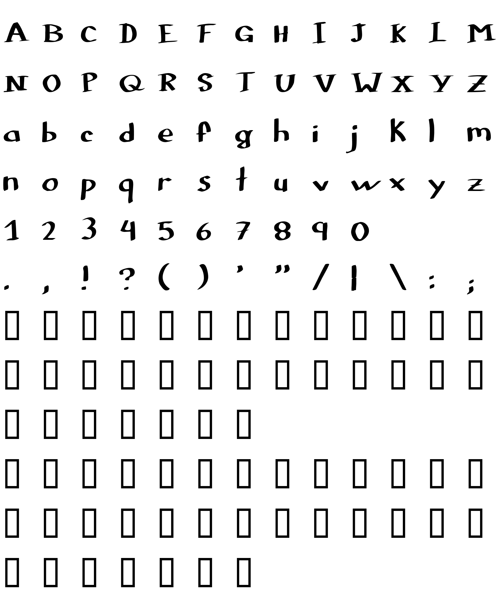 Шрифт Colophon DBZ