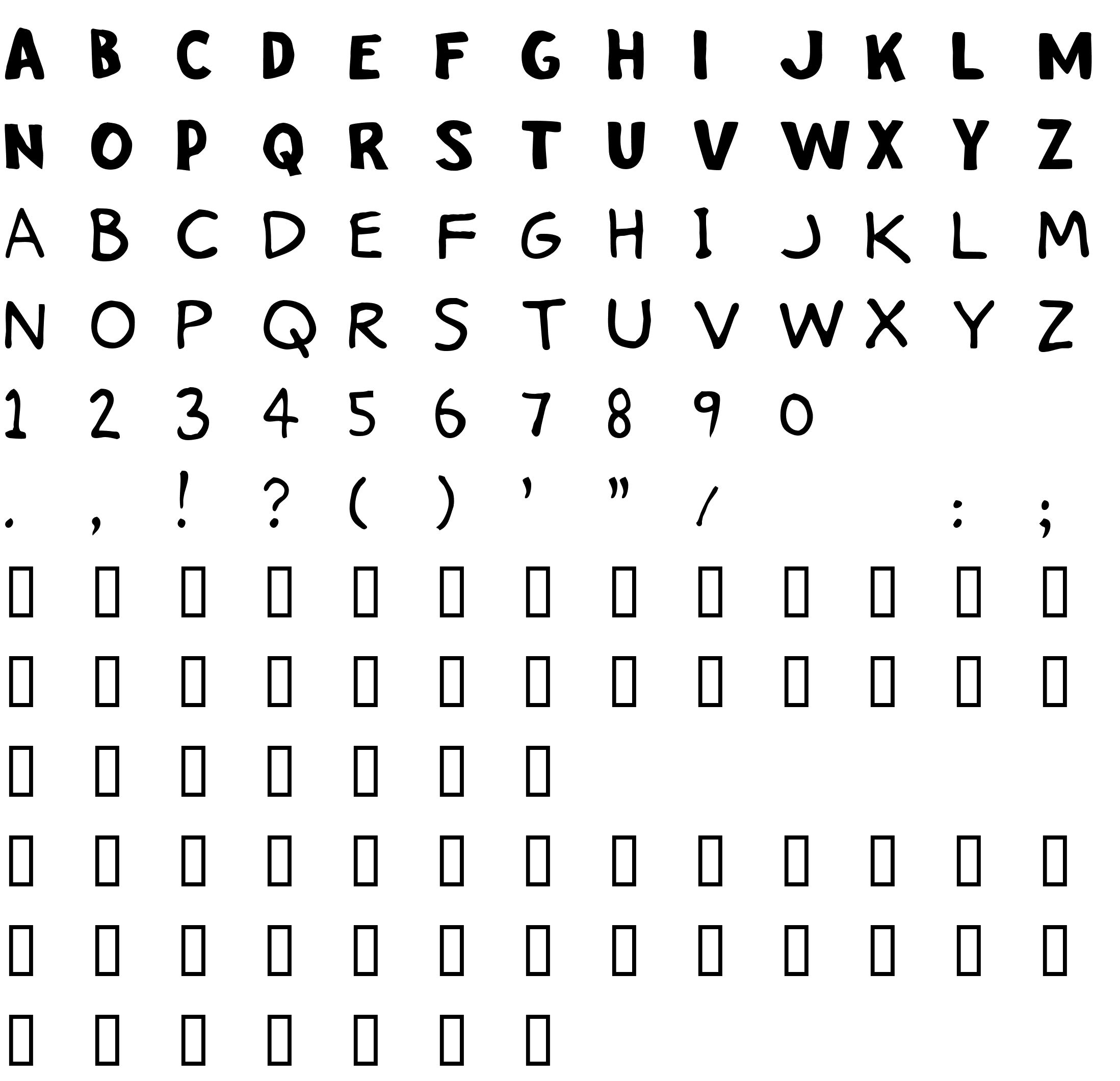 Шрифт Stinky Kitty