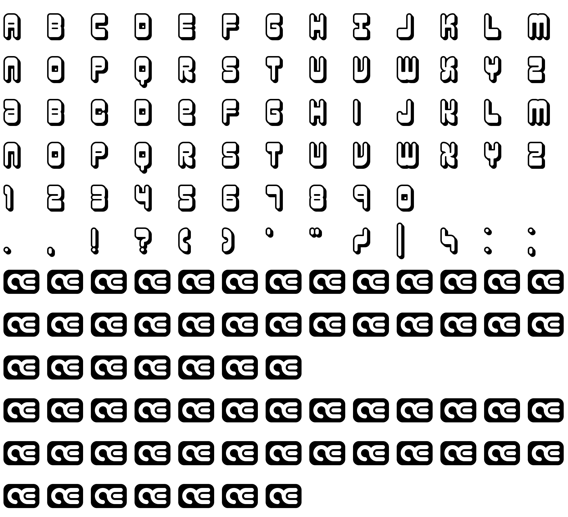 Шрифт Reason Shadow BRK