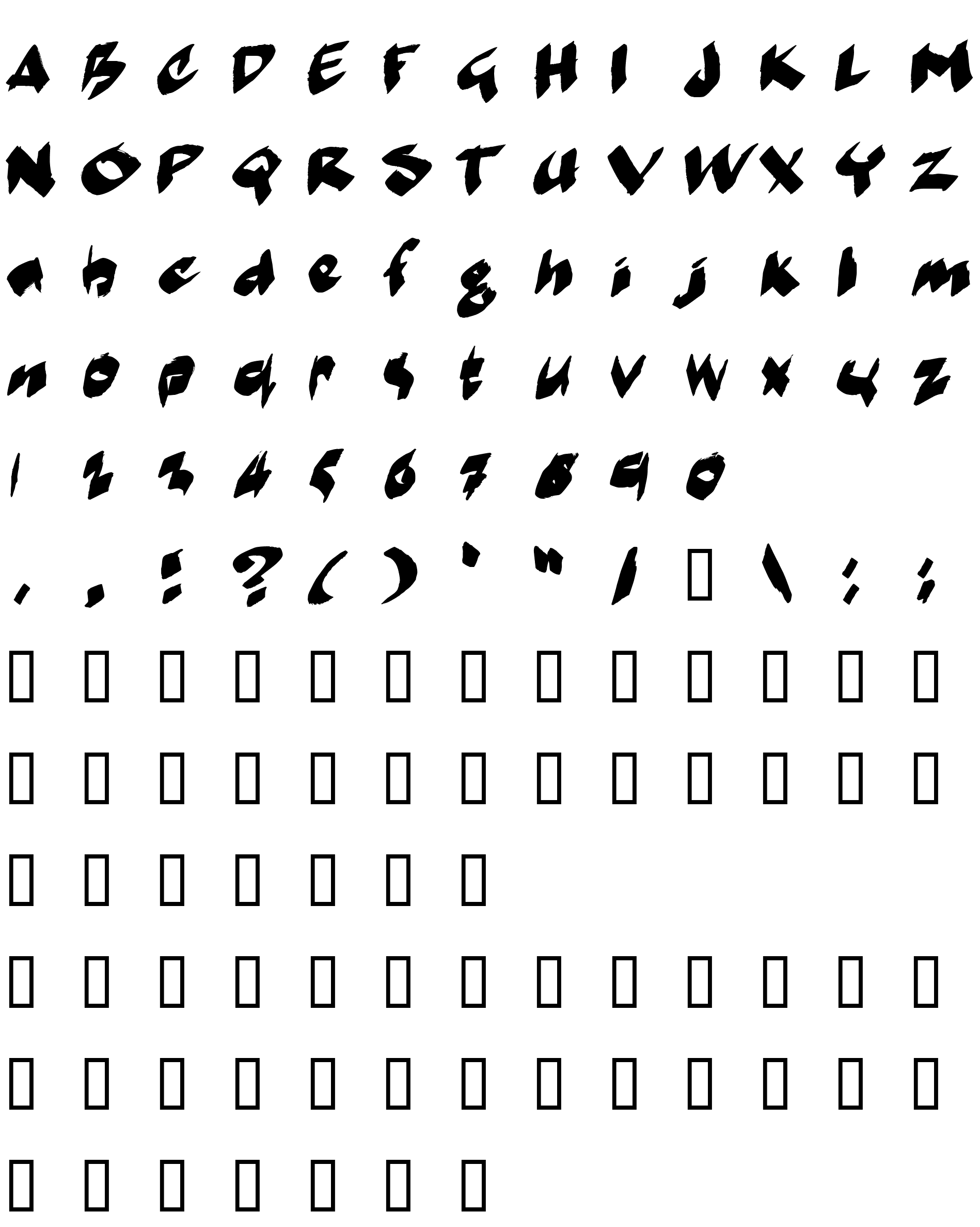 Шрифт markerMoe II