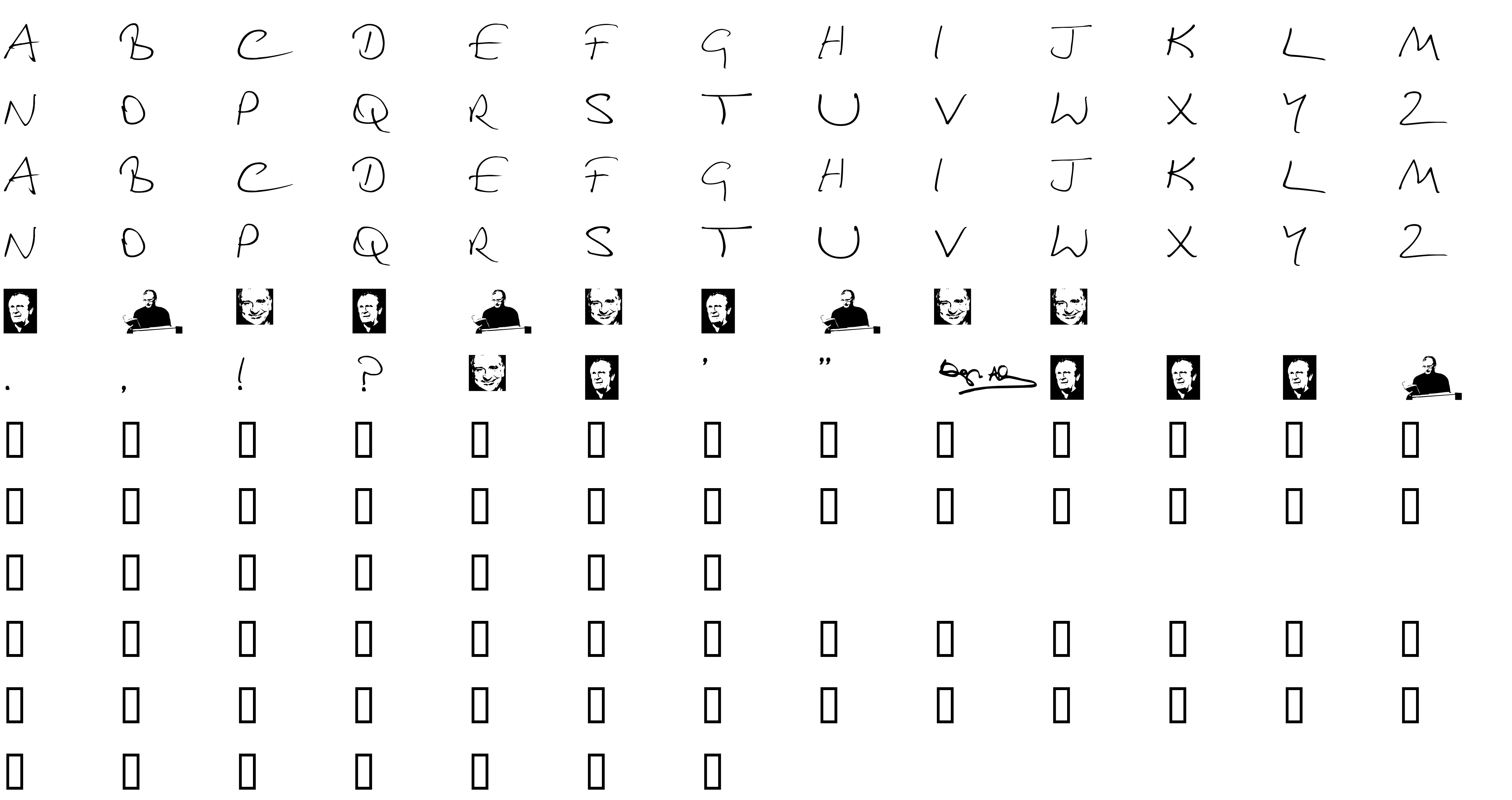 Шрифт Douglas Adams Hand