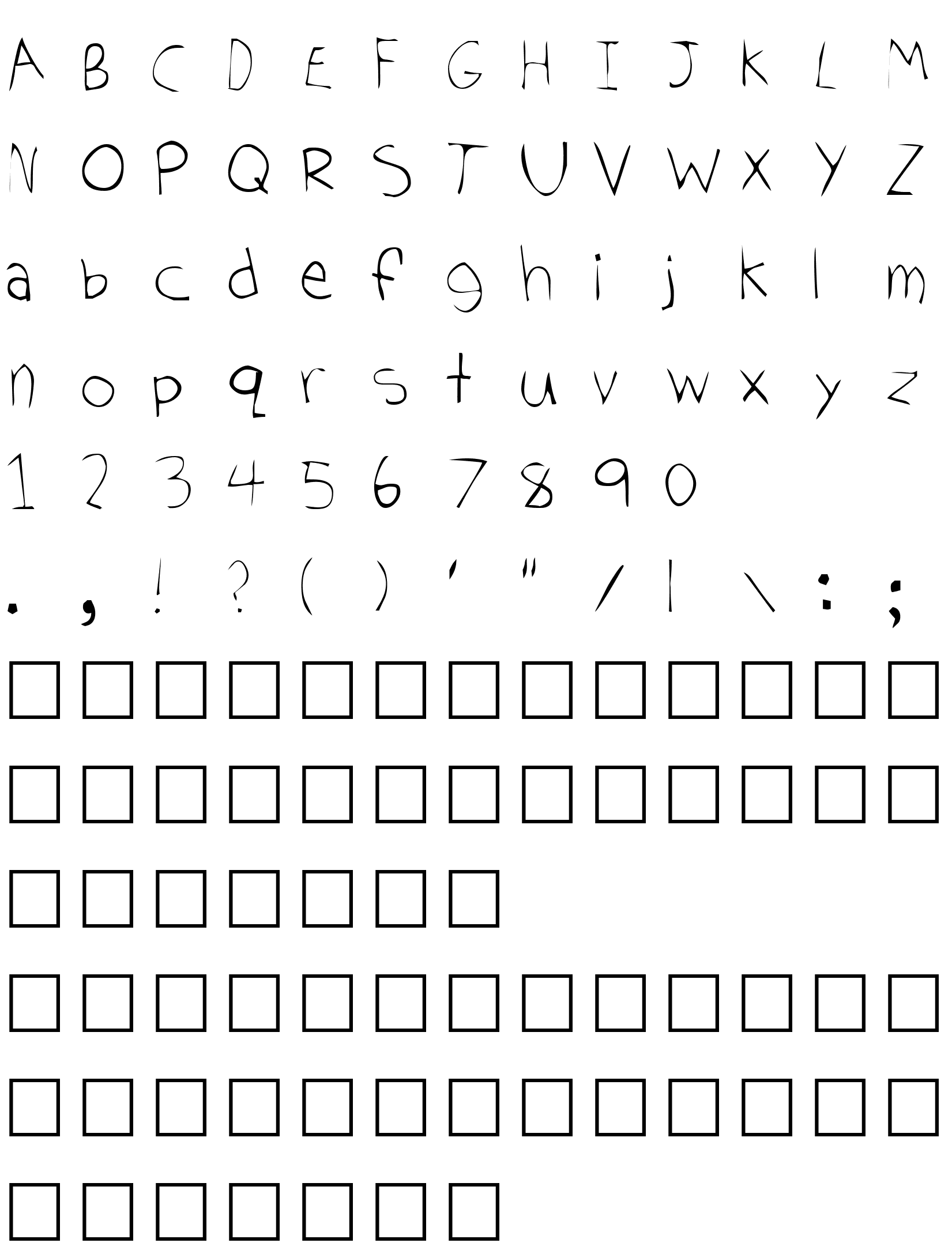 Шрифт Tom's Handwriting