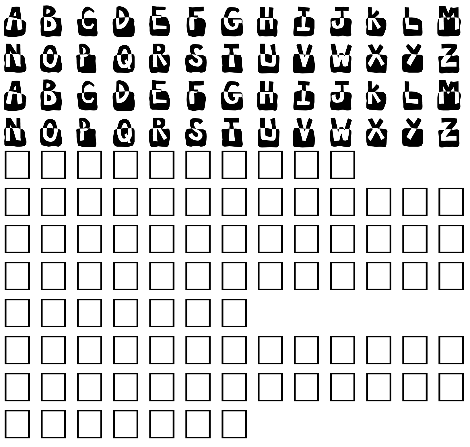 Шрифт Submerged