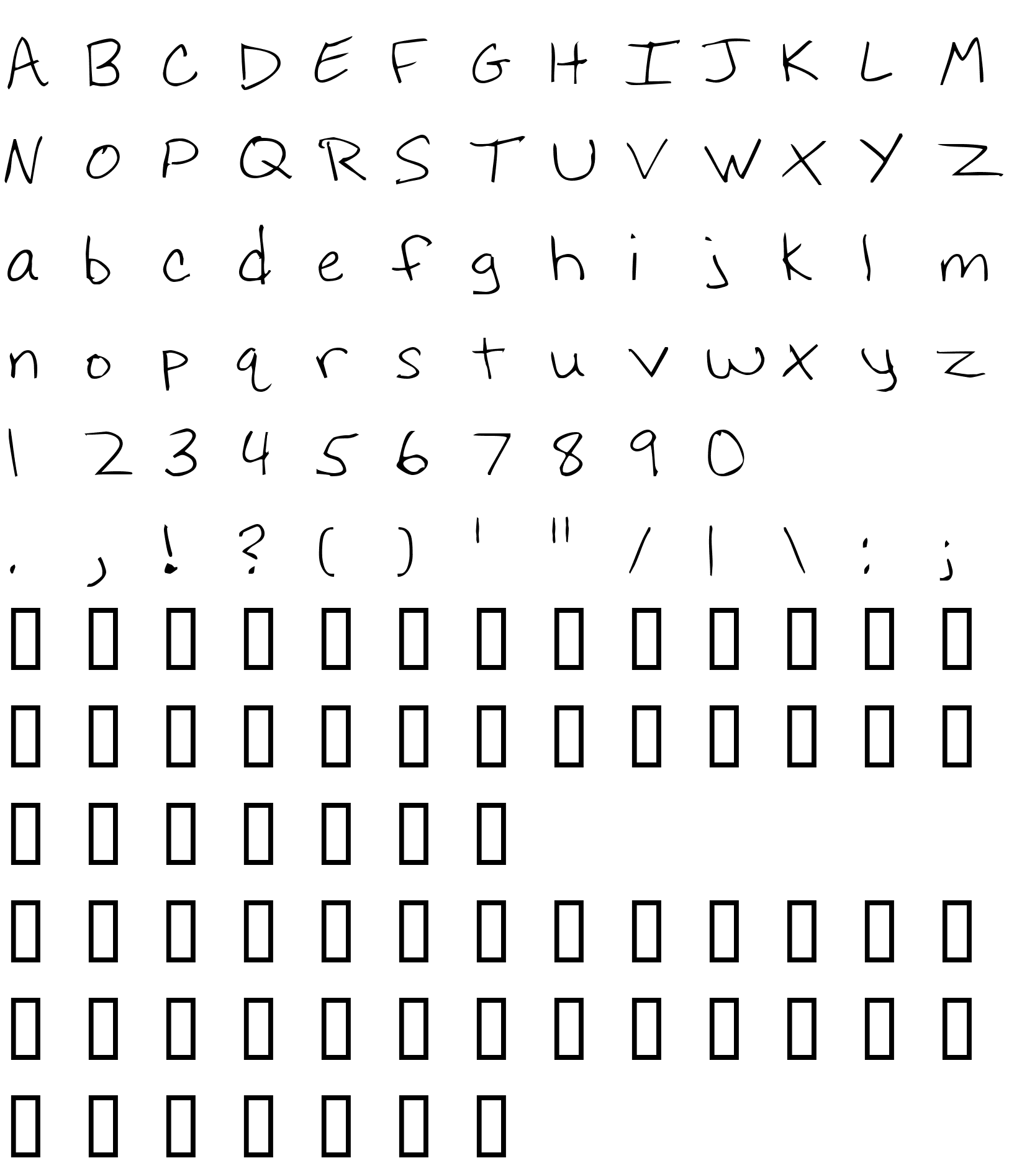 Шрифт Hoffmanhand