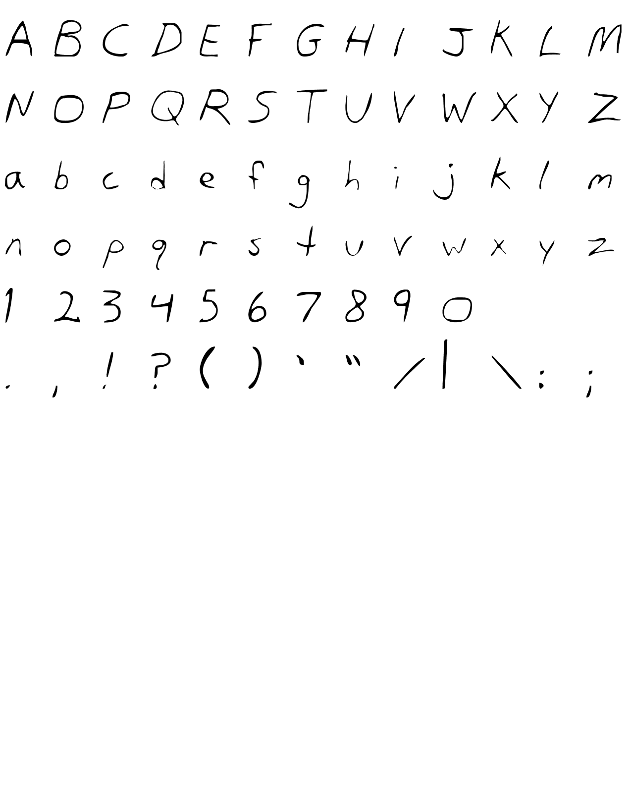 Шрифт Dan's Hand