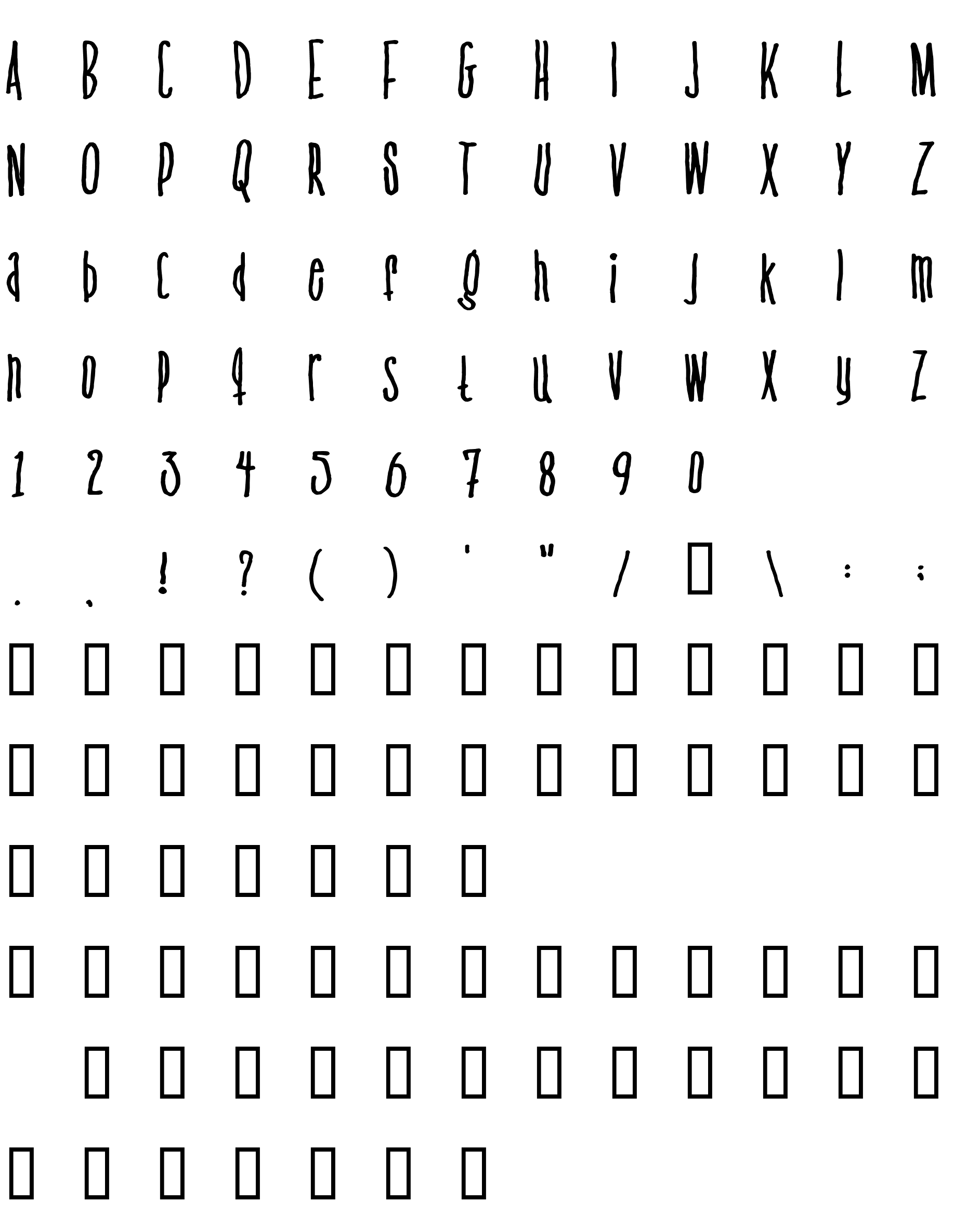 Шрифт Venus flytrap   the bug