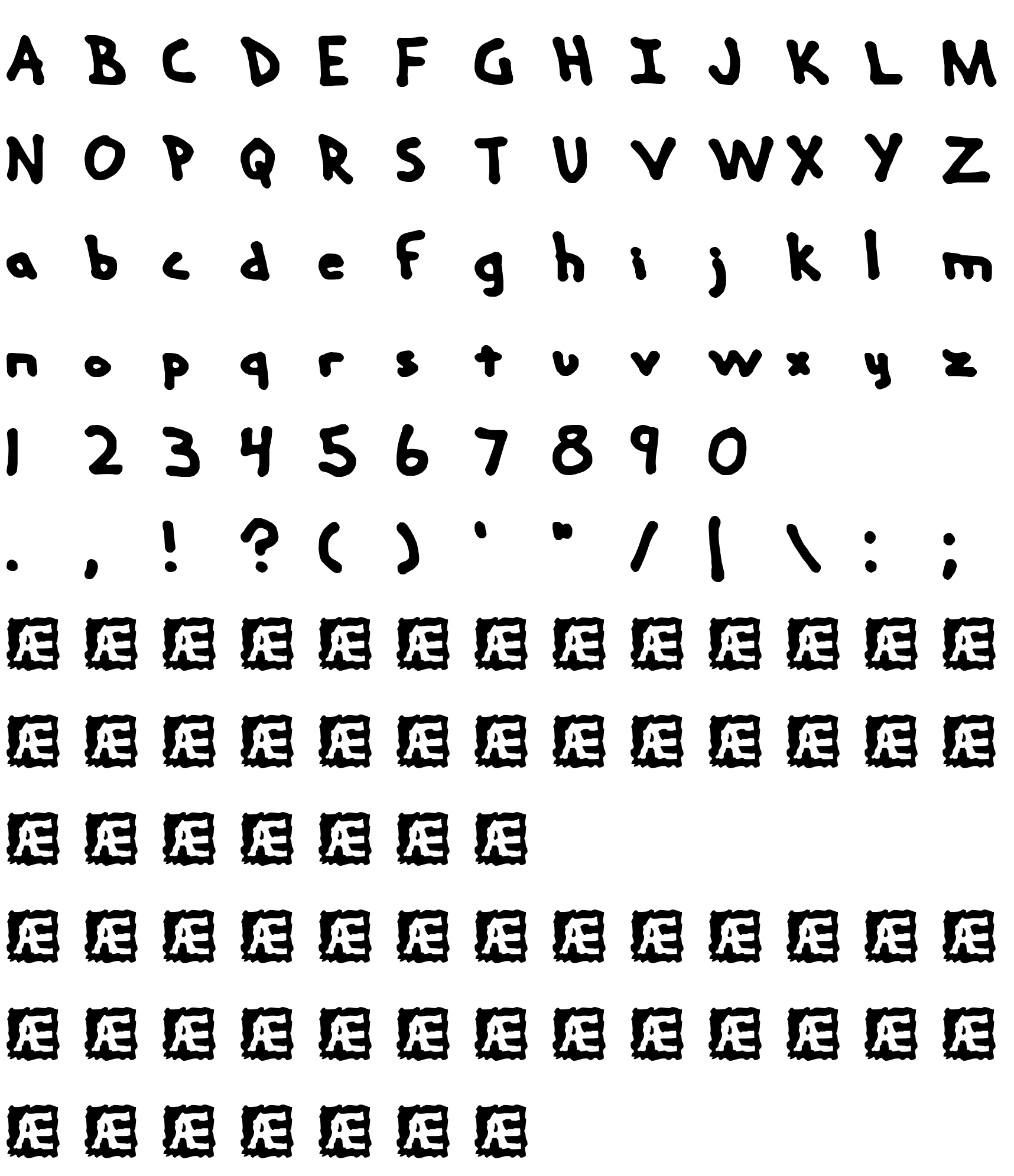 Шрифт Hand Me Down S -BRK-