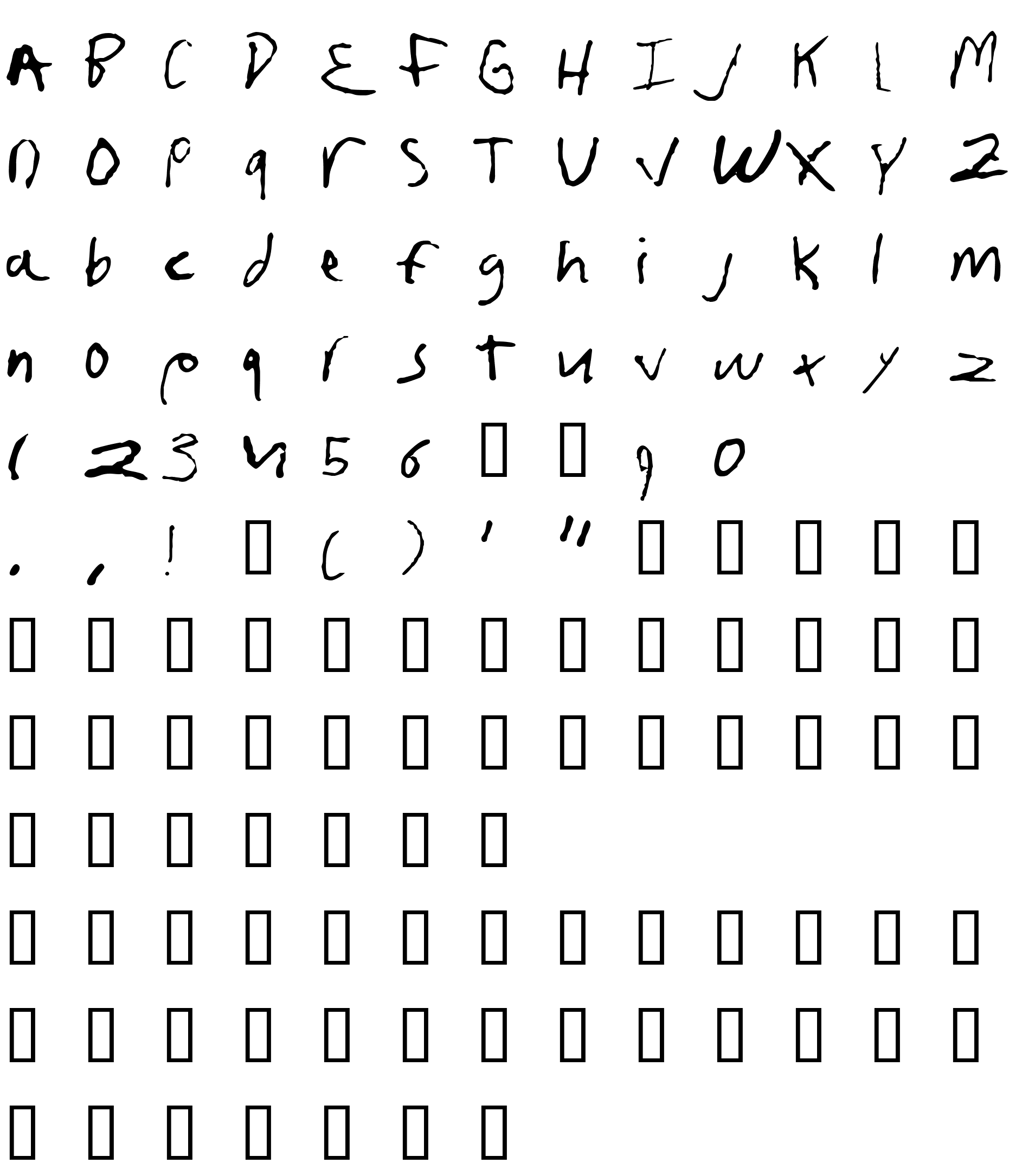 Шрифт fruscianteHand