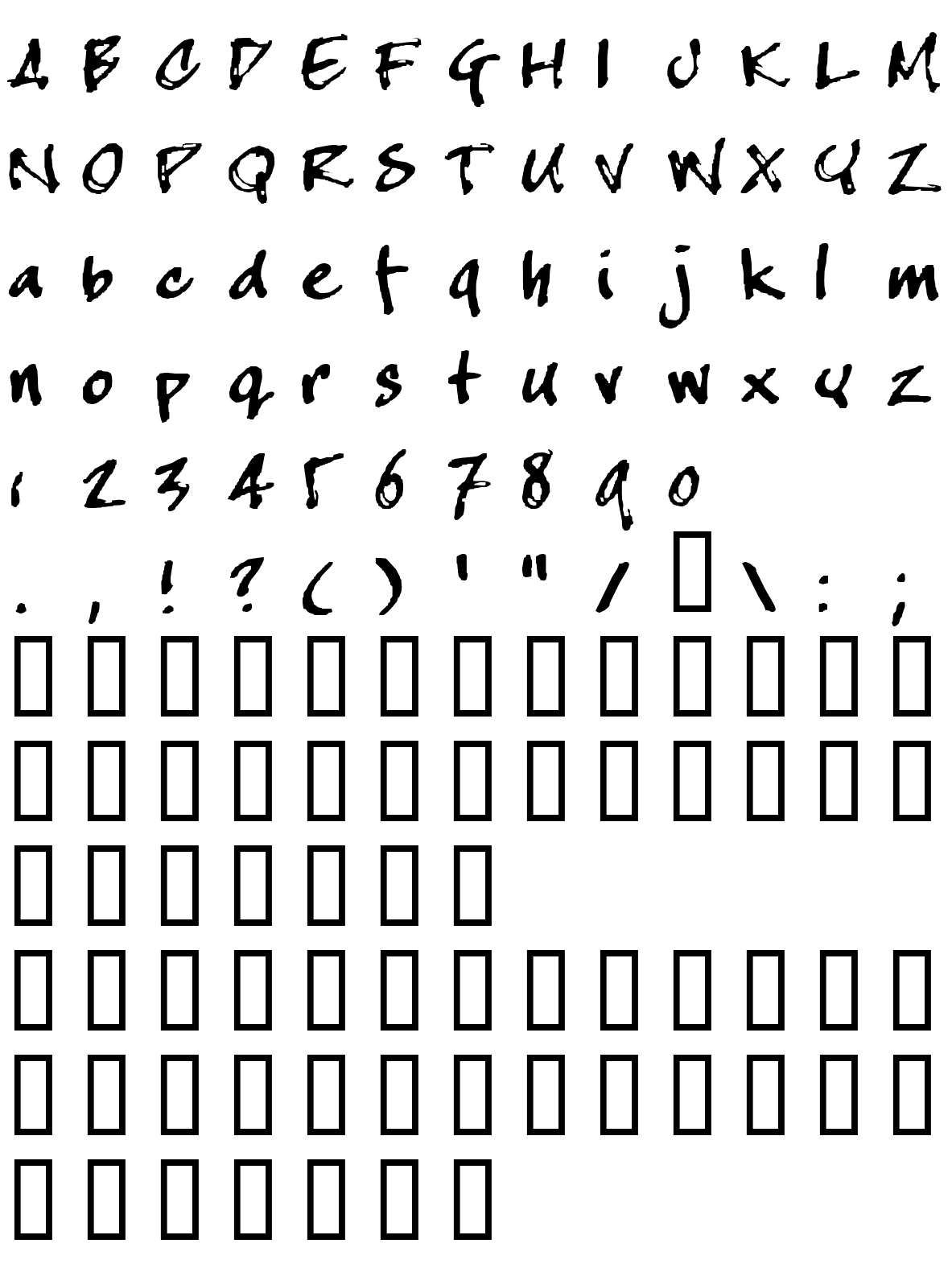 Шрифт crappyJoe