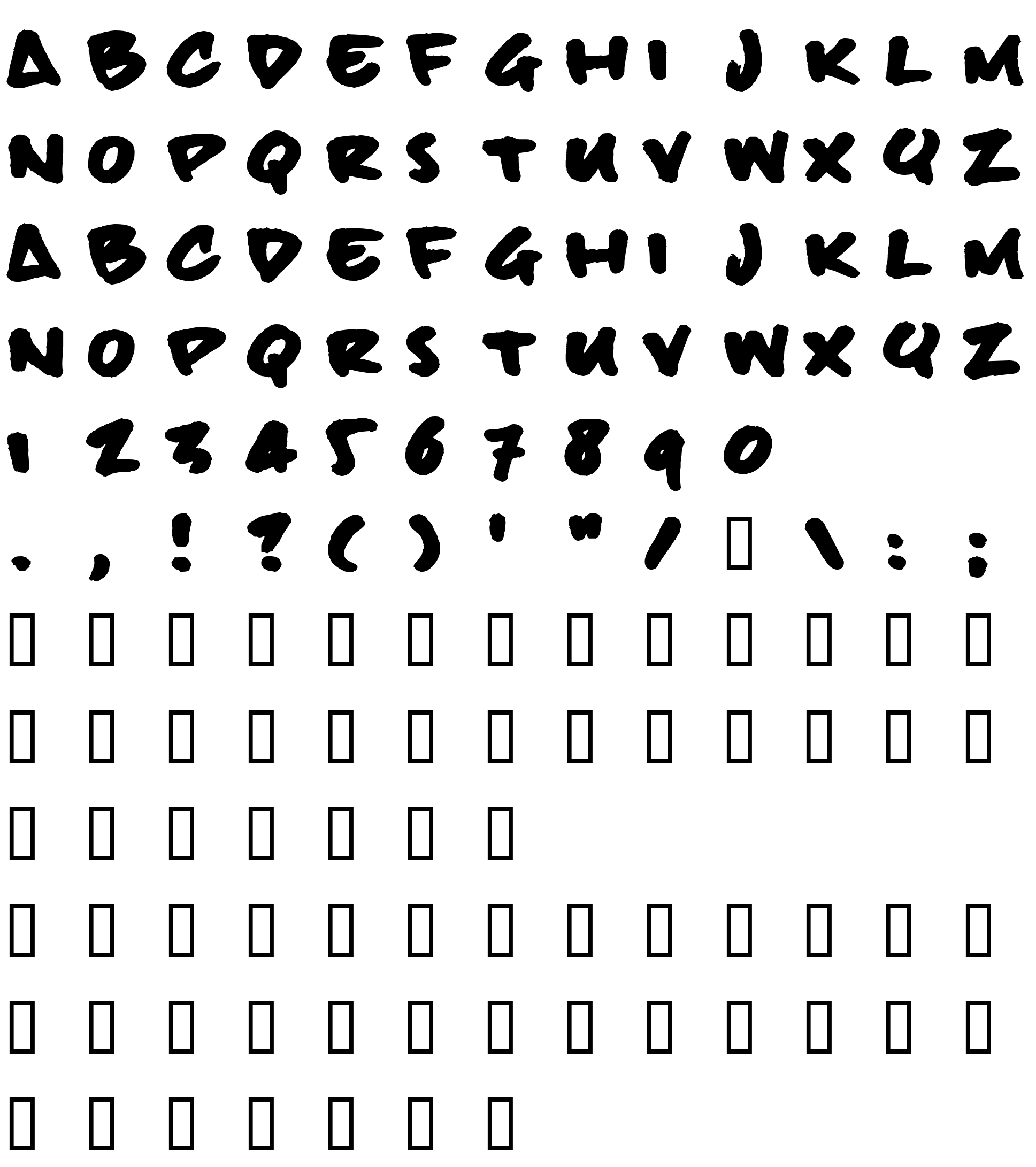 Шрифт billieBoldHand