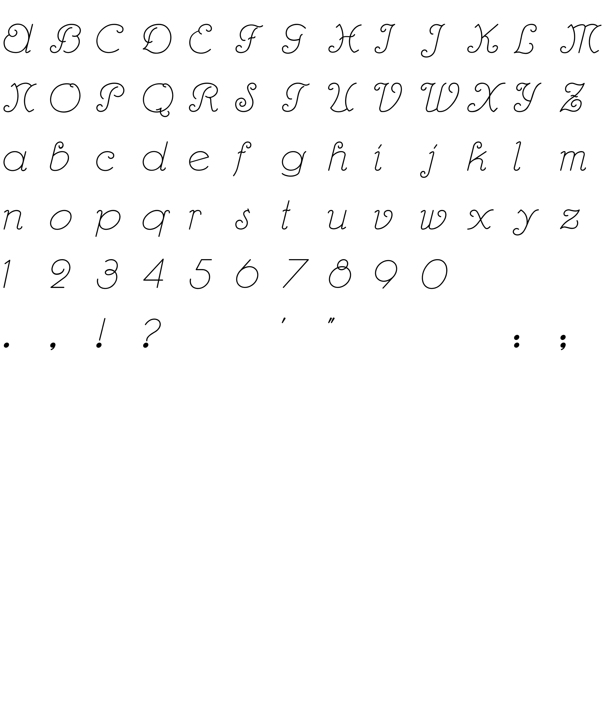 Шрифт RhumbaScript