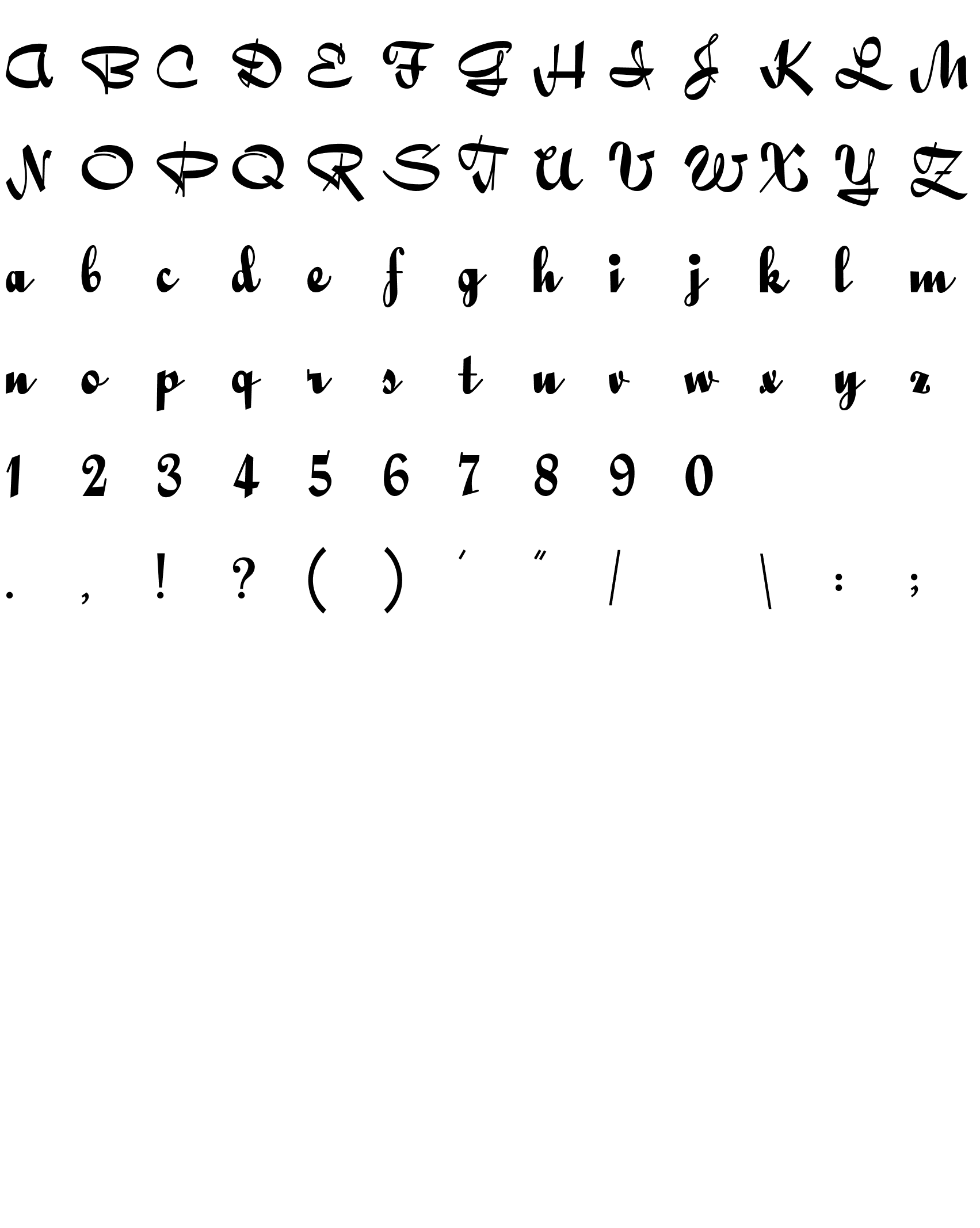 Шрифт QuigleyWiggly