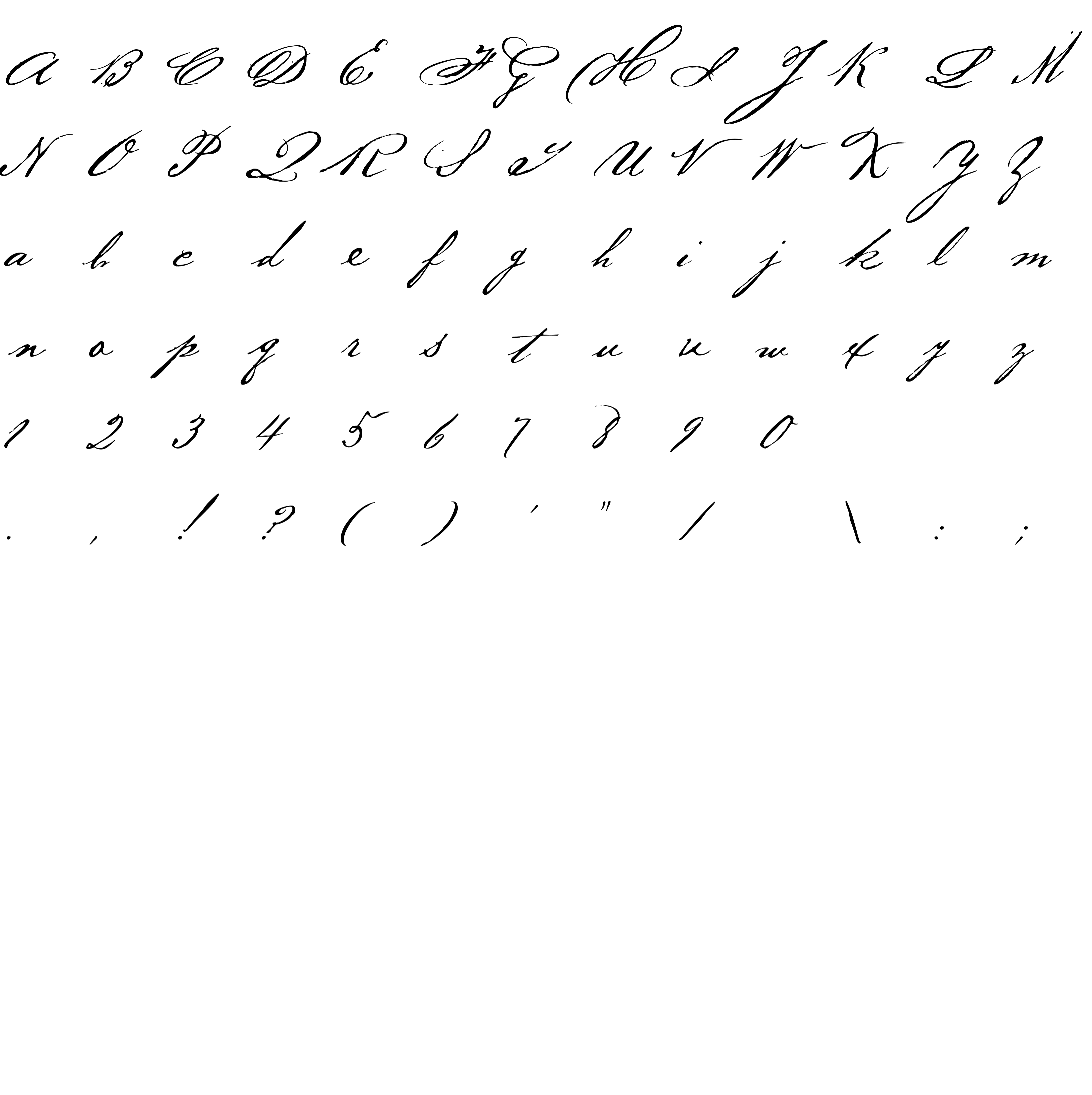 Шрифт BakerScript