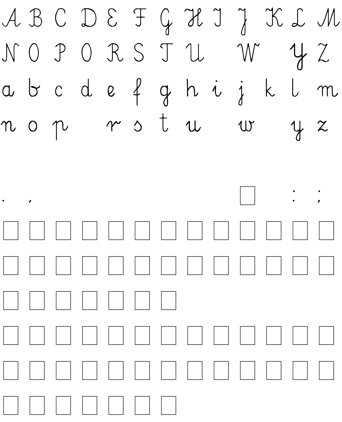 Шрифт Elementarz