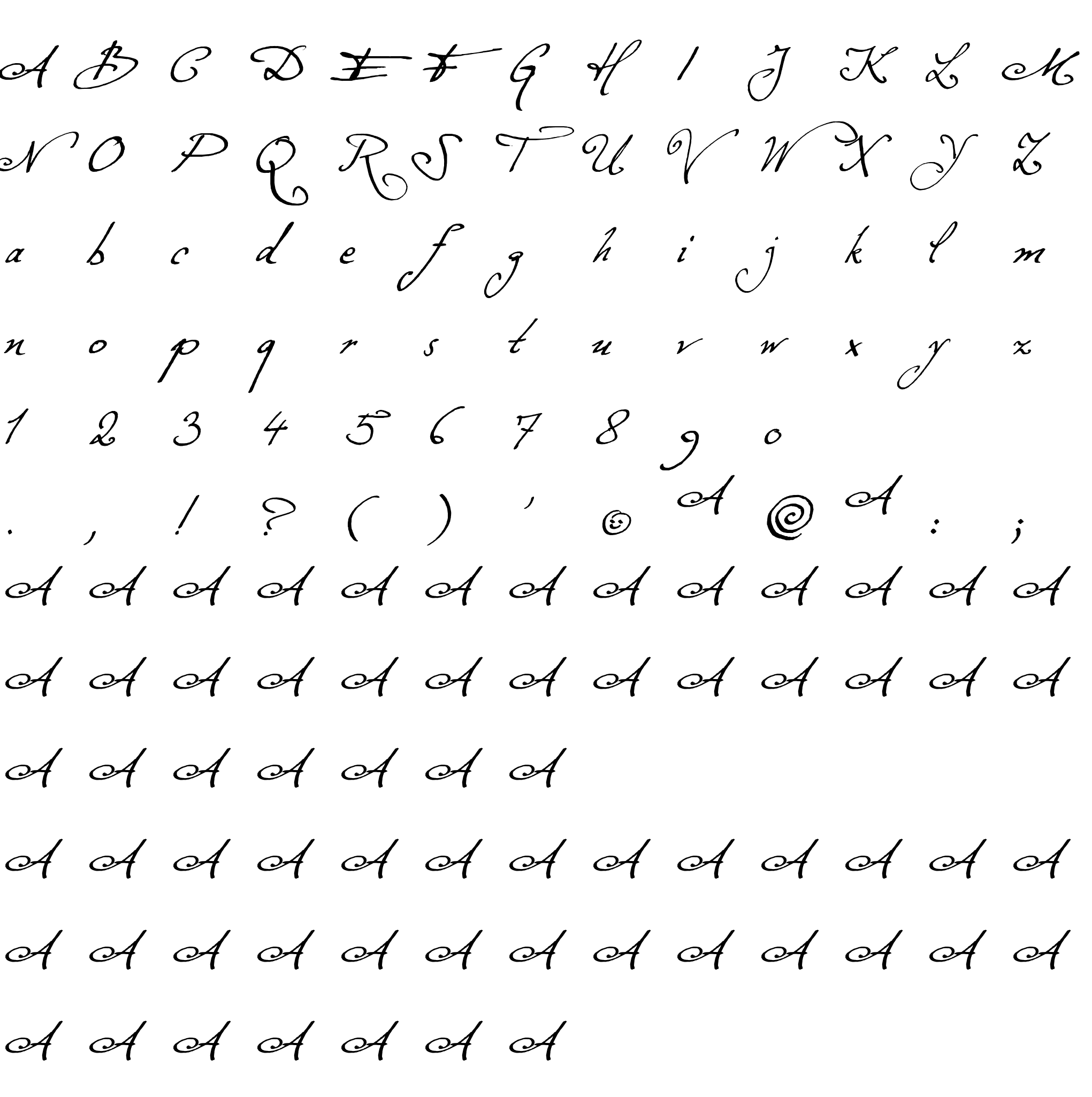 Шрифт Excellentia in excelsis