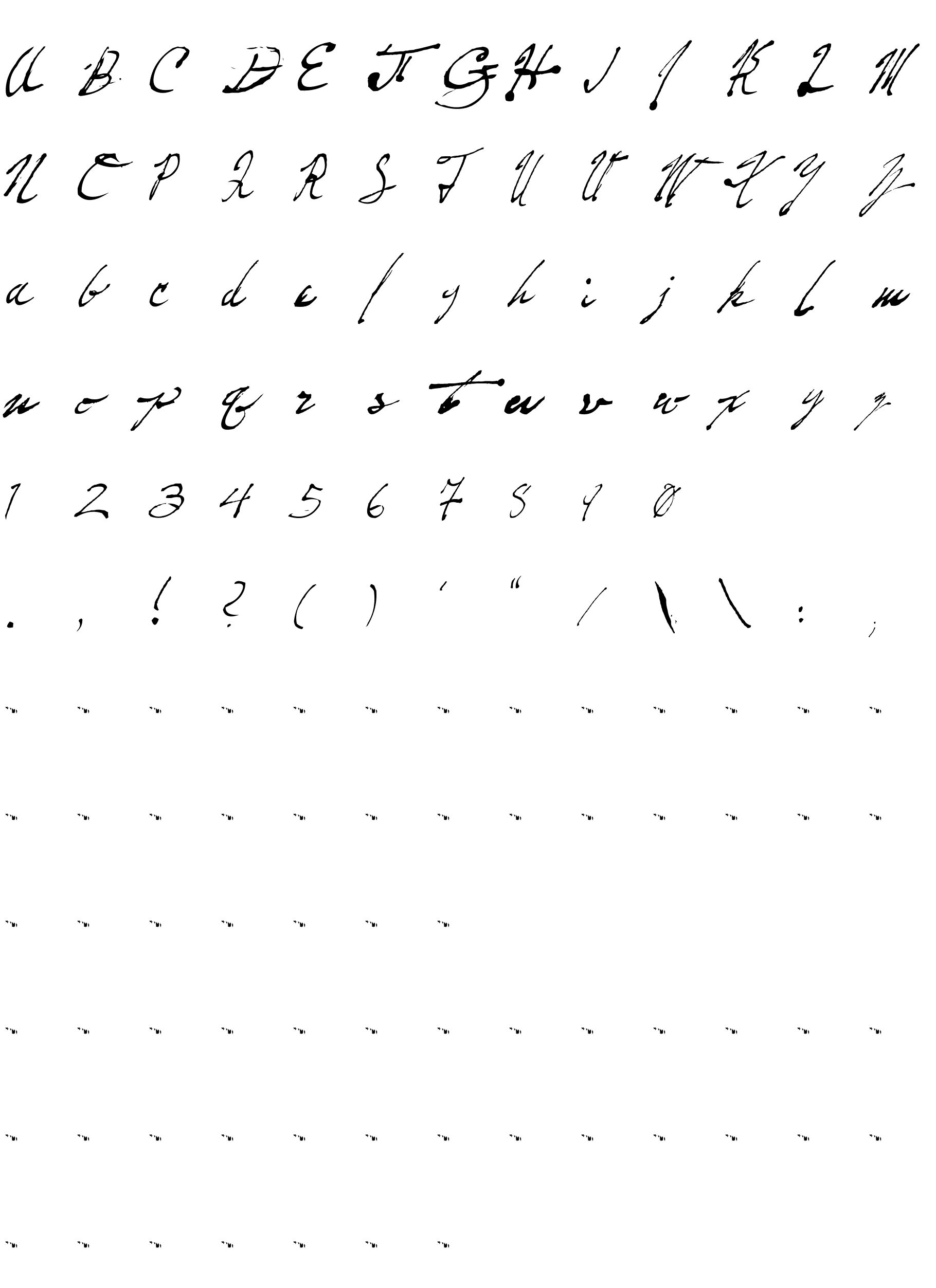 Шрифт Fountain Pen Frenzy