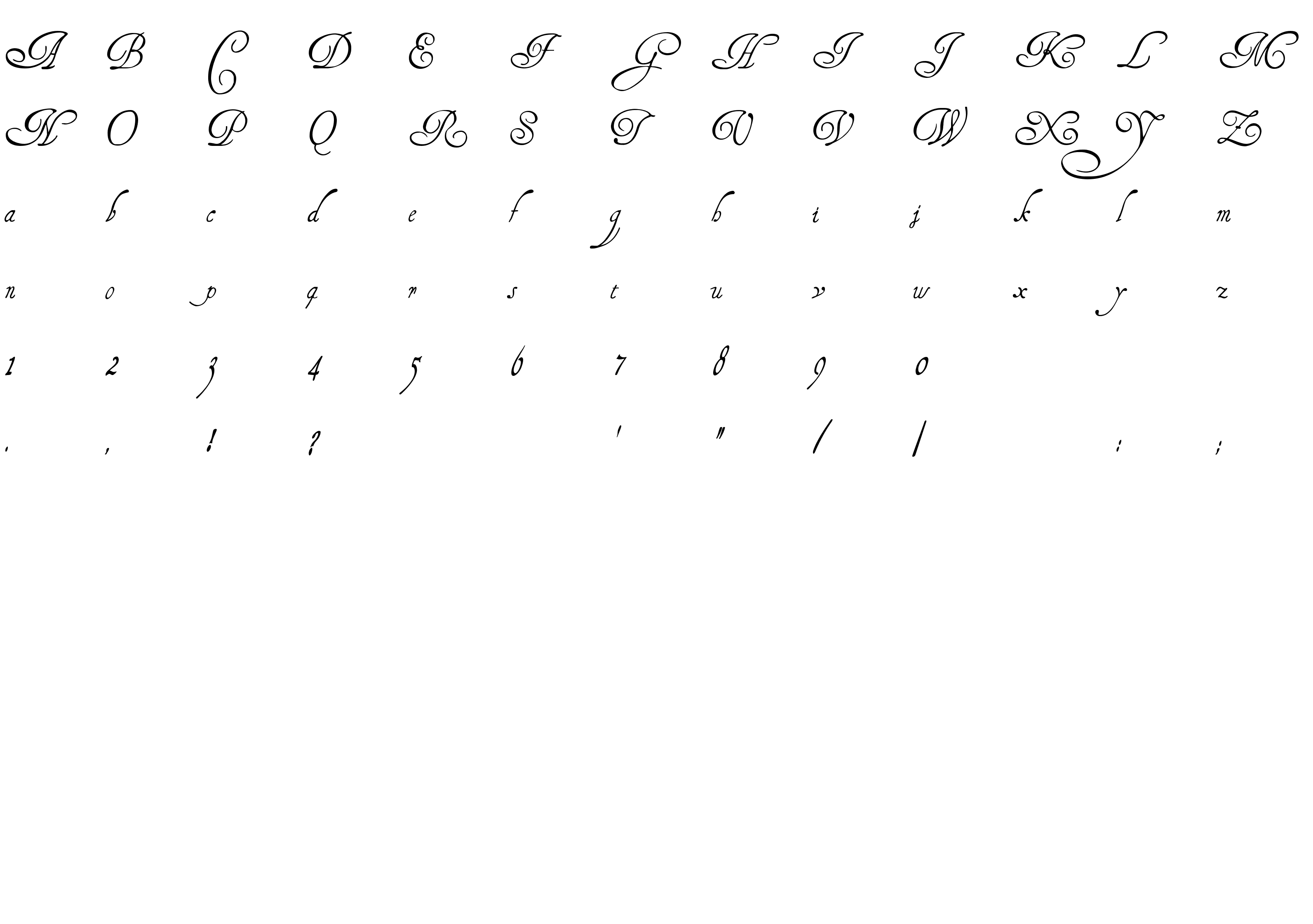 Шрифт HenryMorganHand