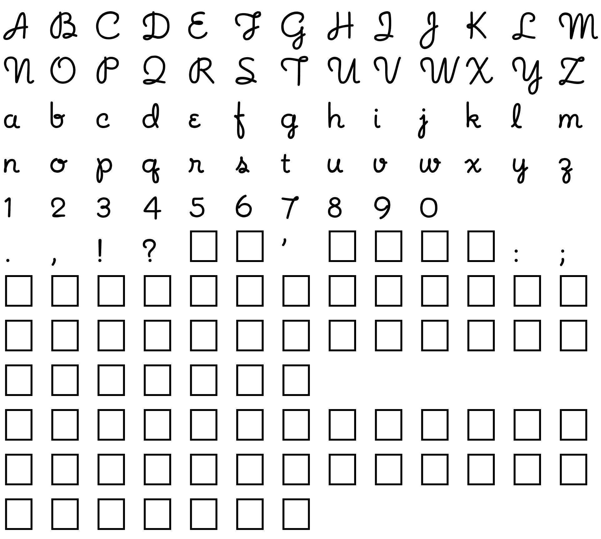 Шрифт NoodleScript