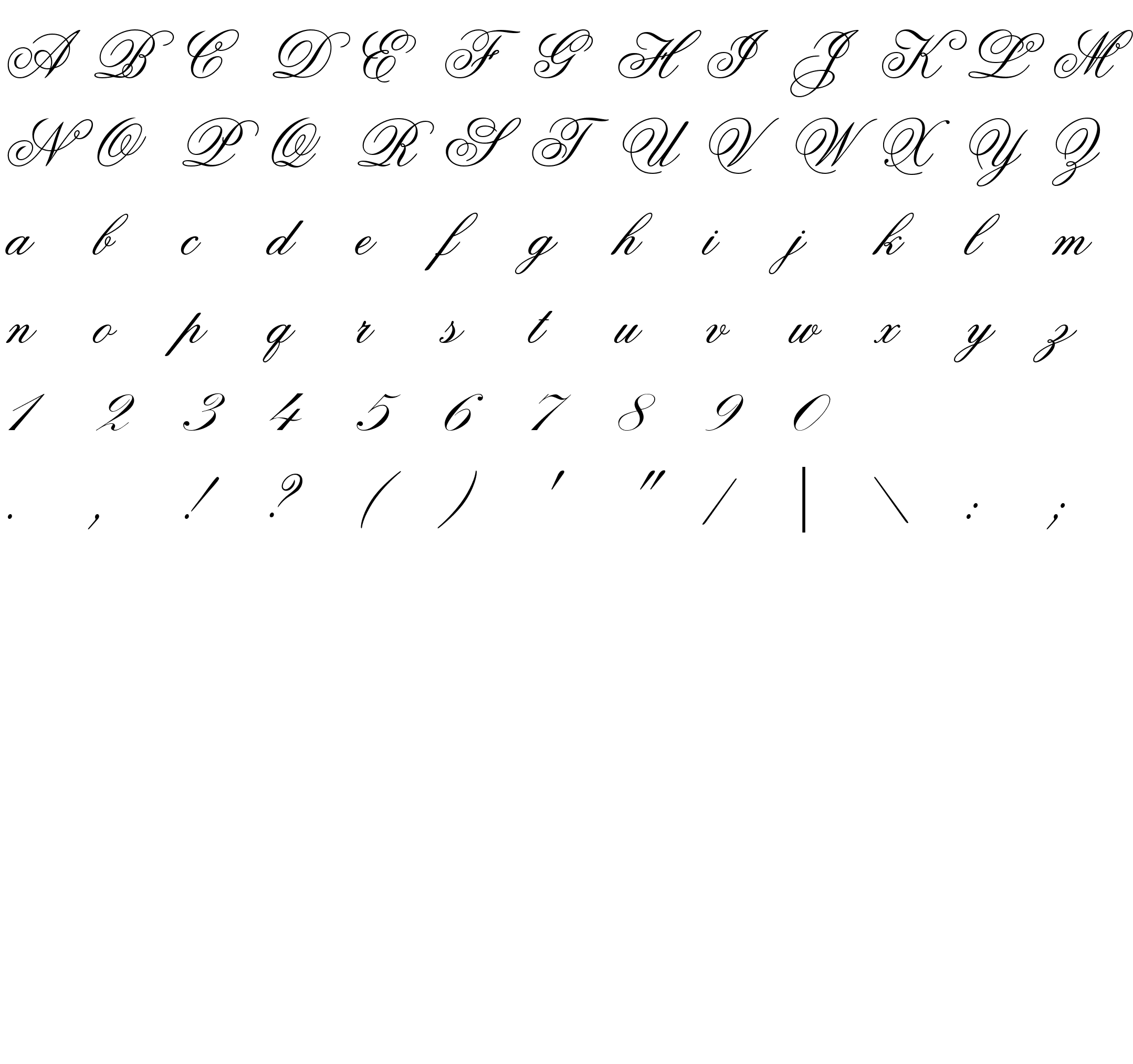 Шрифт Old Script