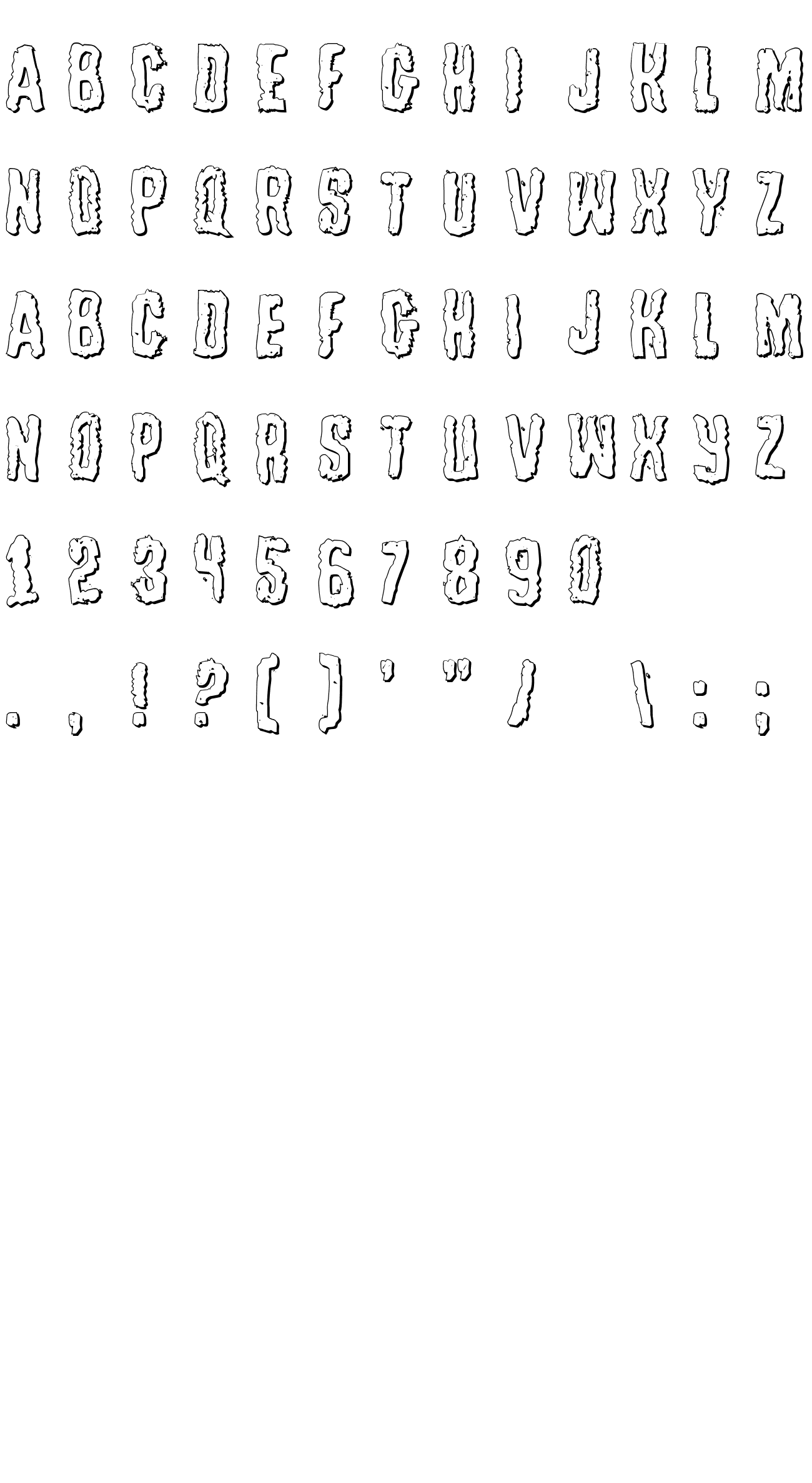 Шрифт Tussle Outline