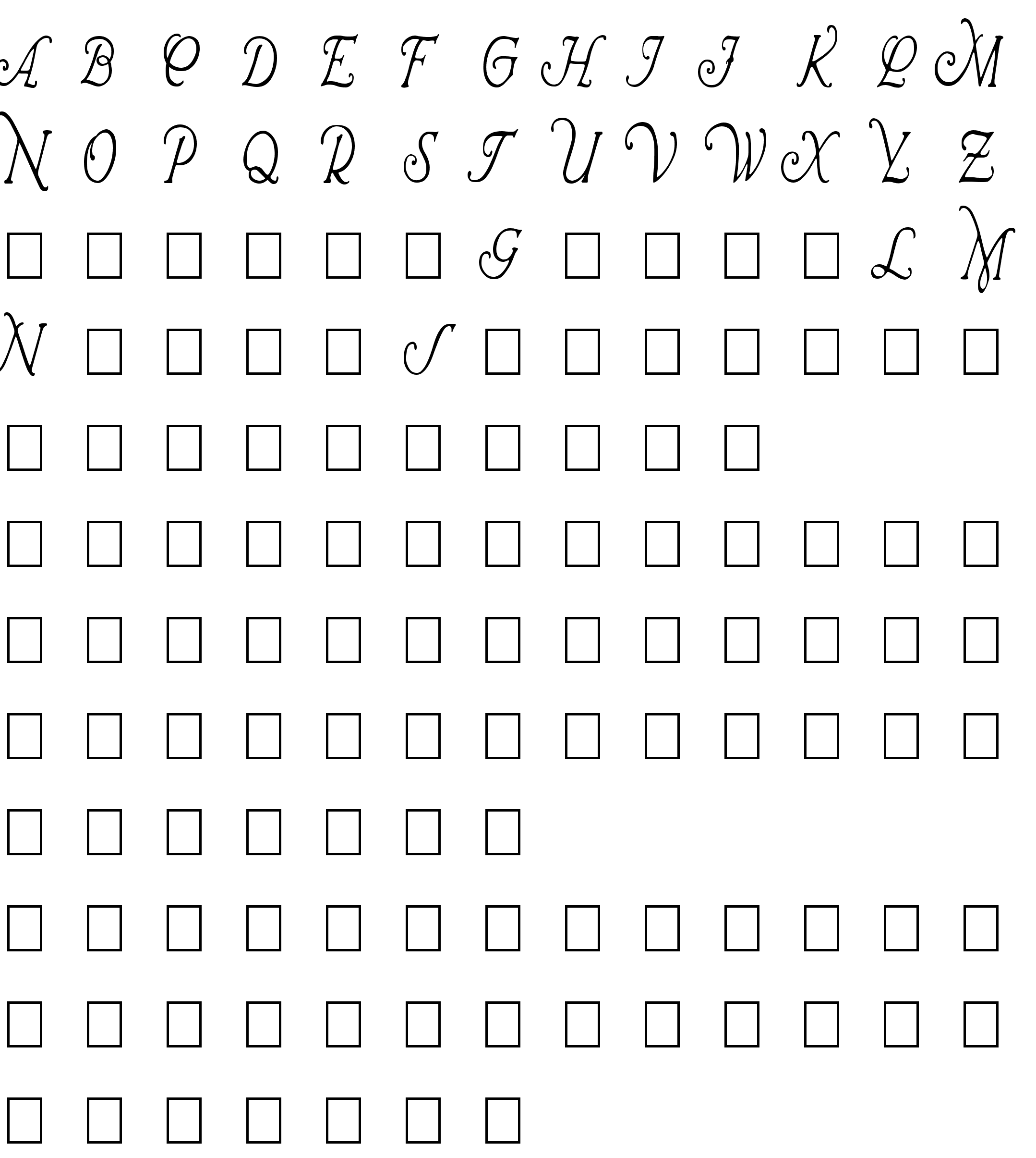 Шрифт Wrenn Initials Condensed