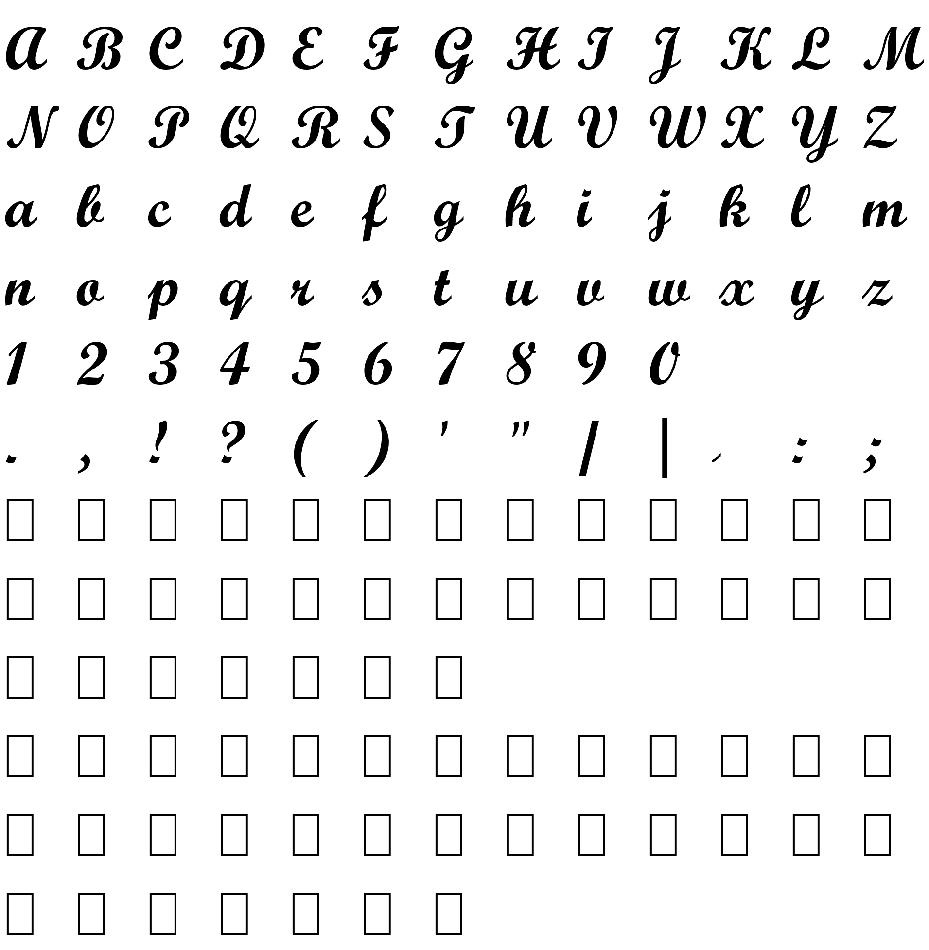 Шрифт Wrexham Script