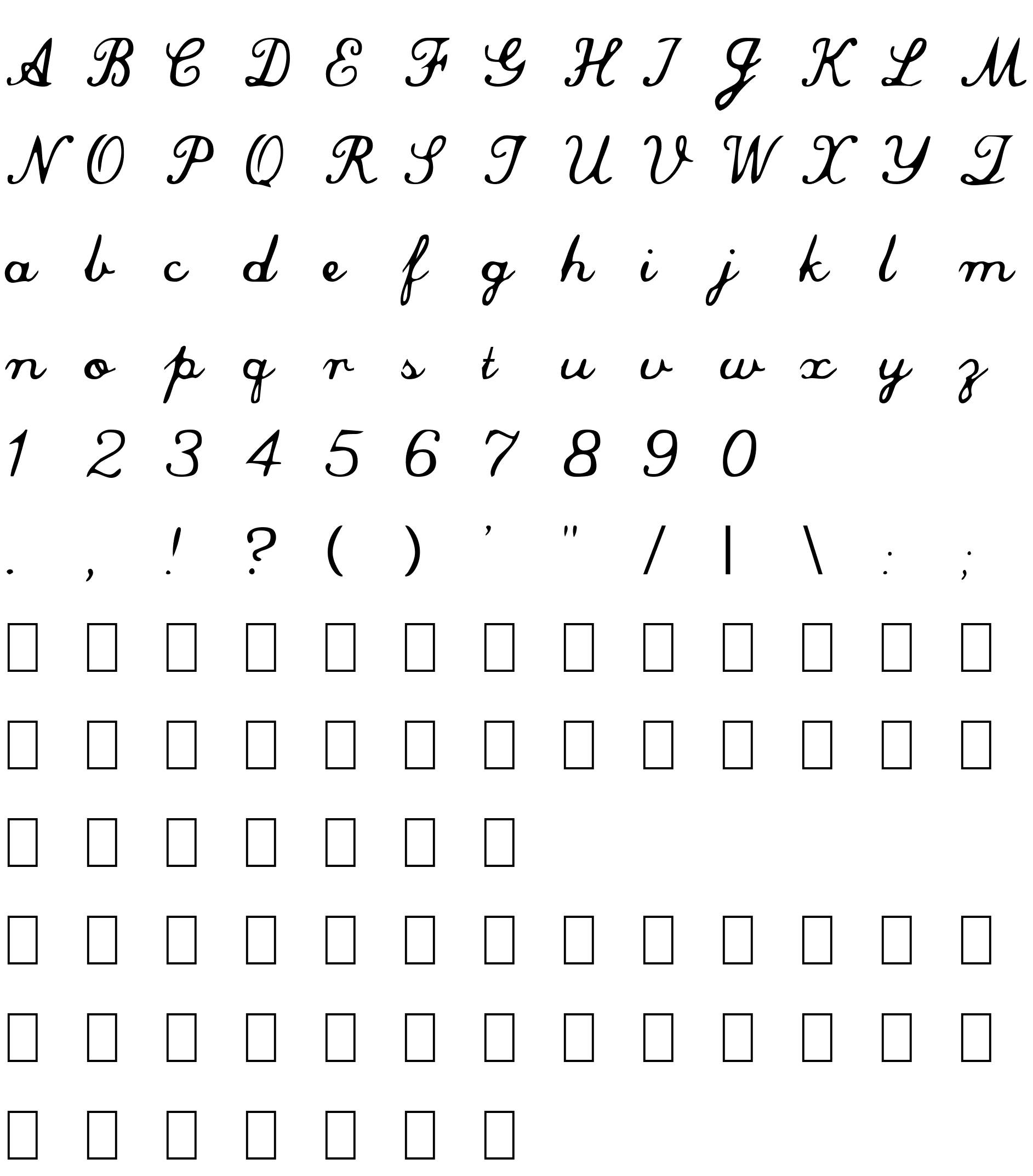 Шрифт Commercial Script