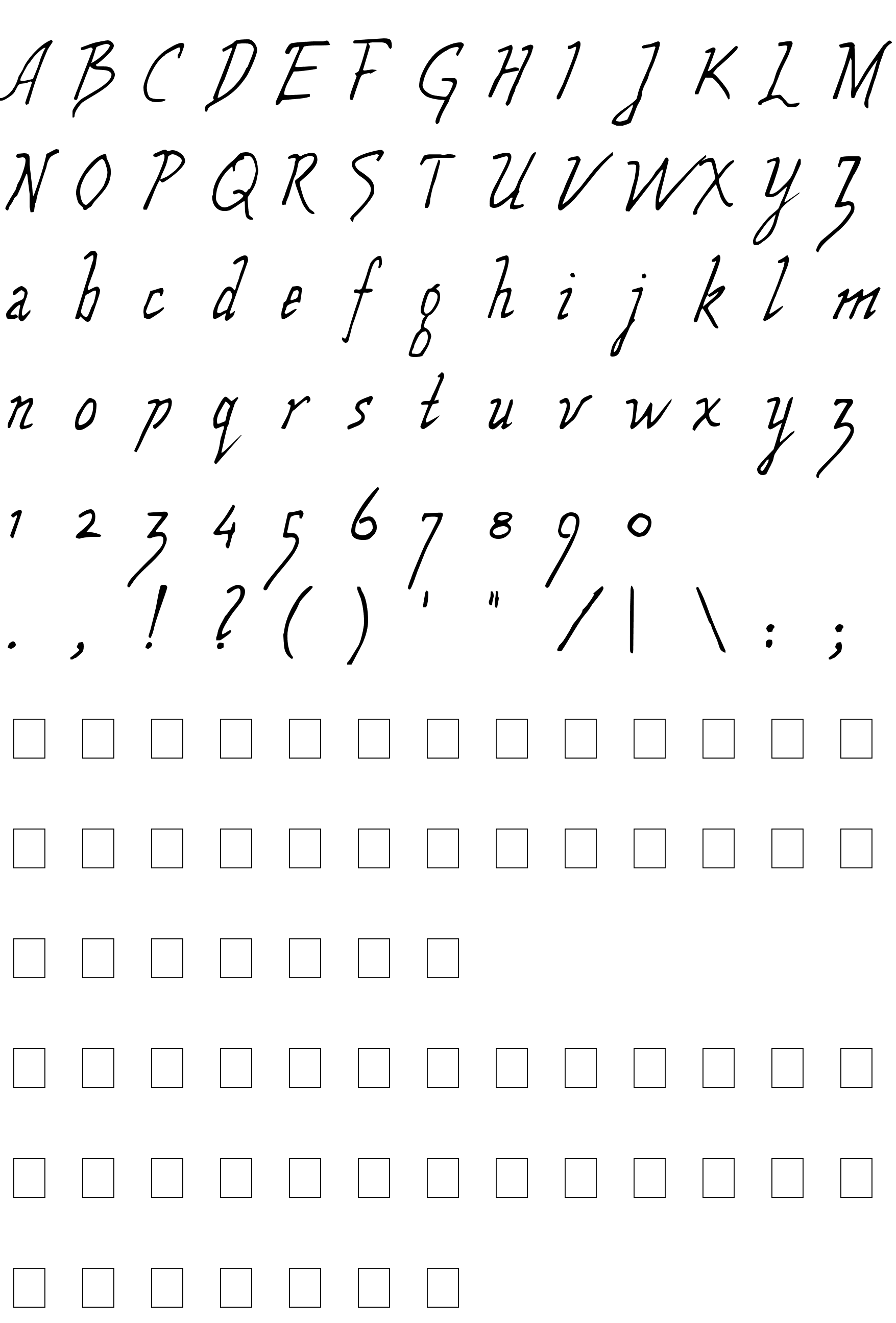 Шрифт Wolven Script