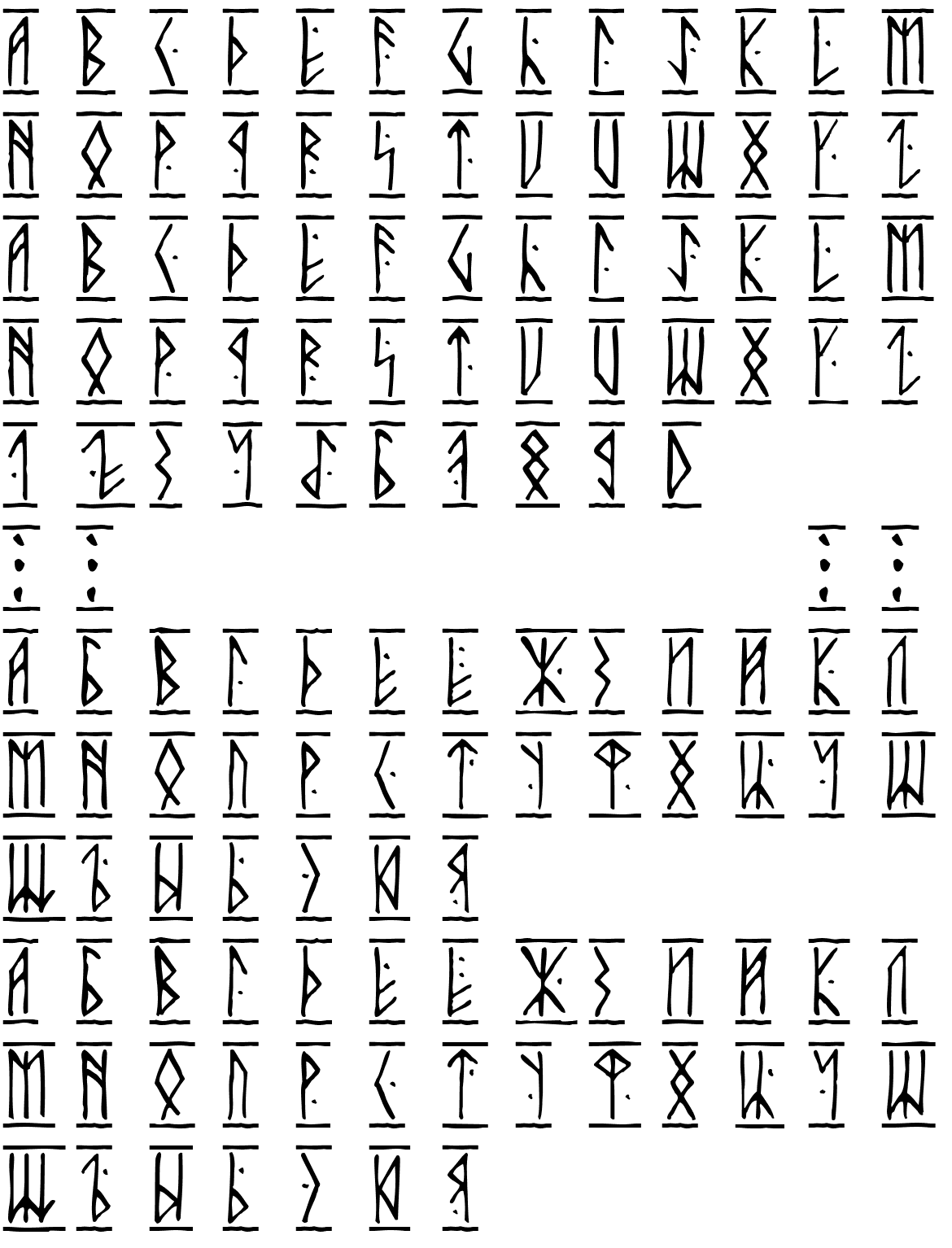 Шрифт Runic