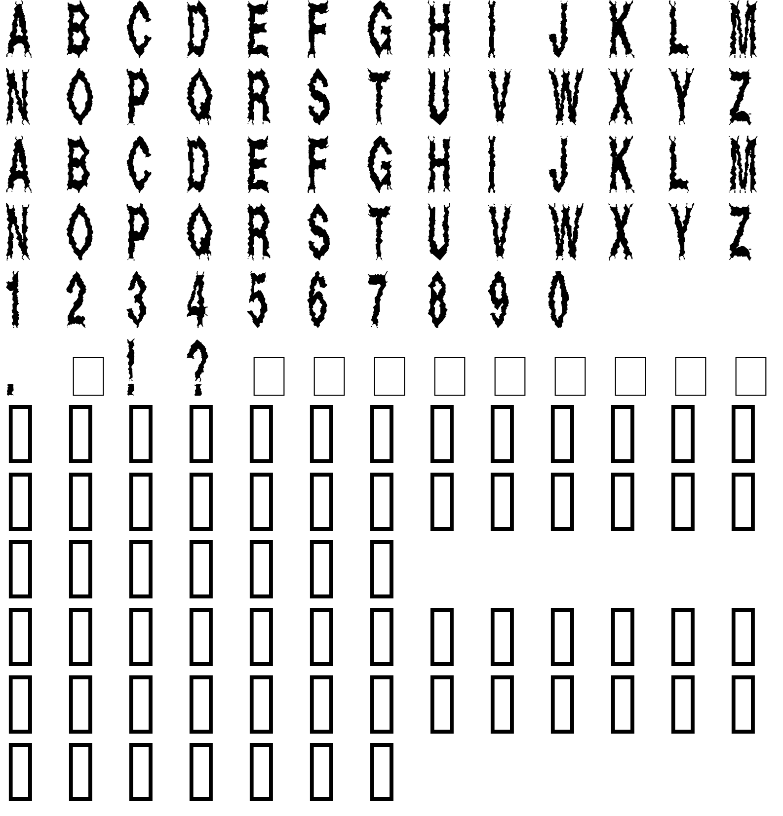 Шрифт Dead Alive