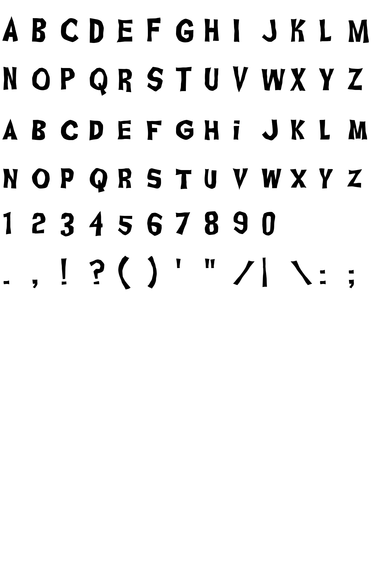 Шрифт Ghoulish Fright AOE