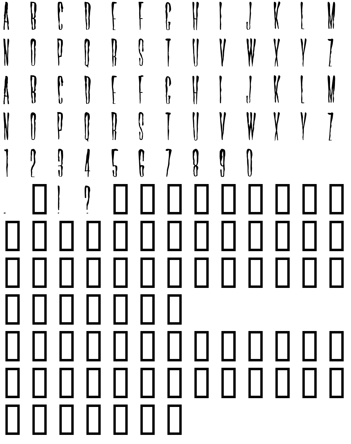 Шрифт Horror Hotel