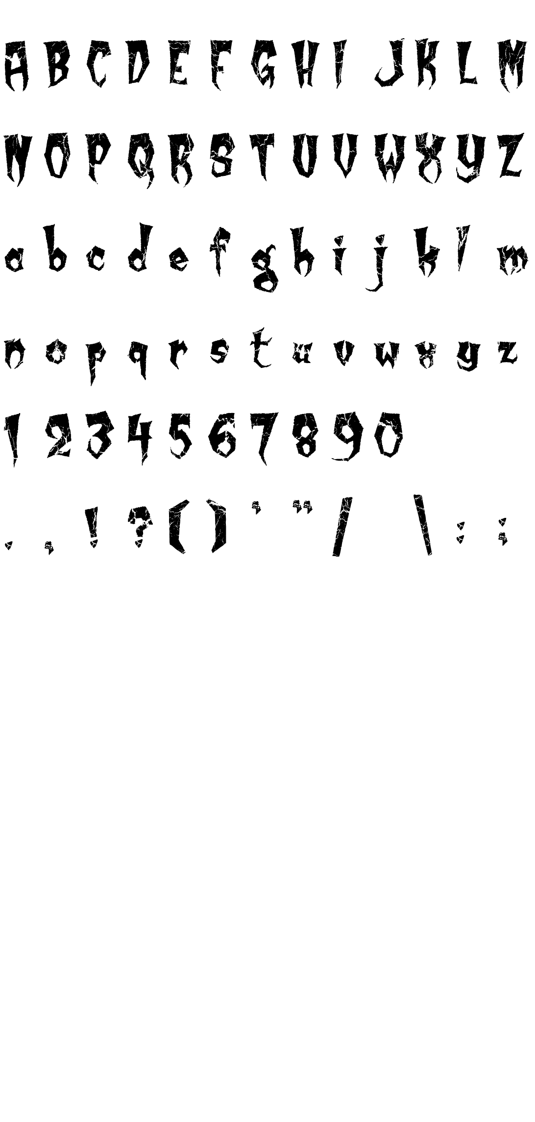 Шрифт Kreepy Krawly