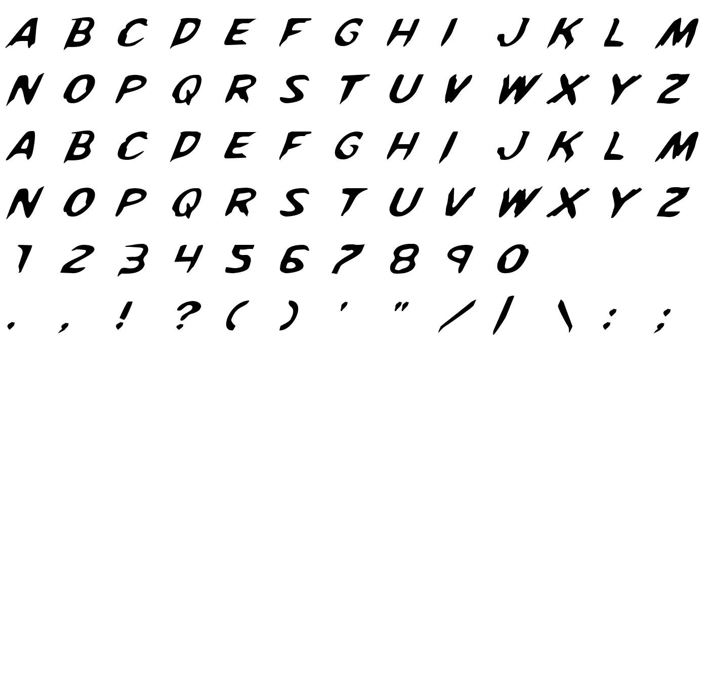 Шрифт Kreeture Italic