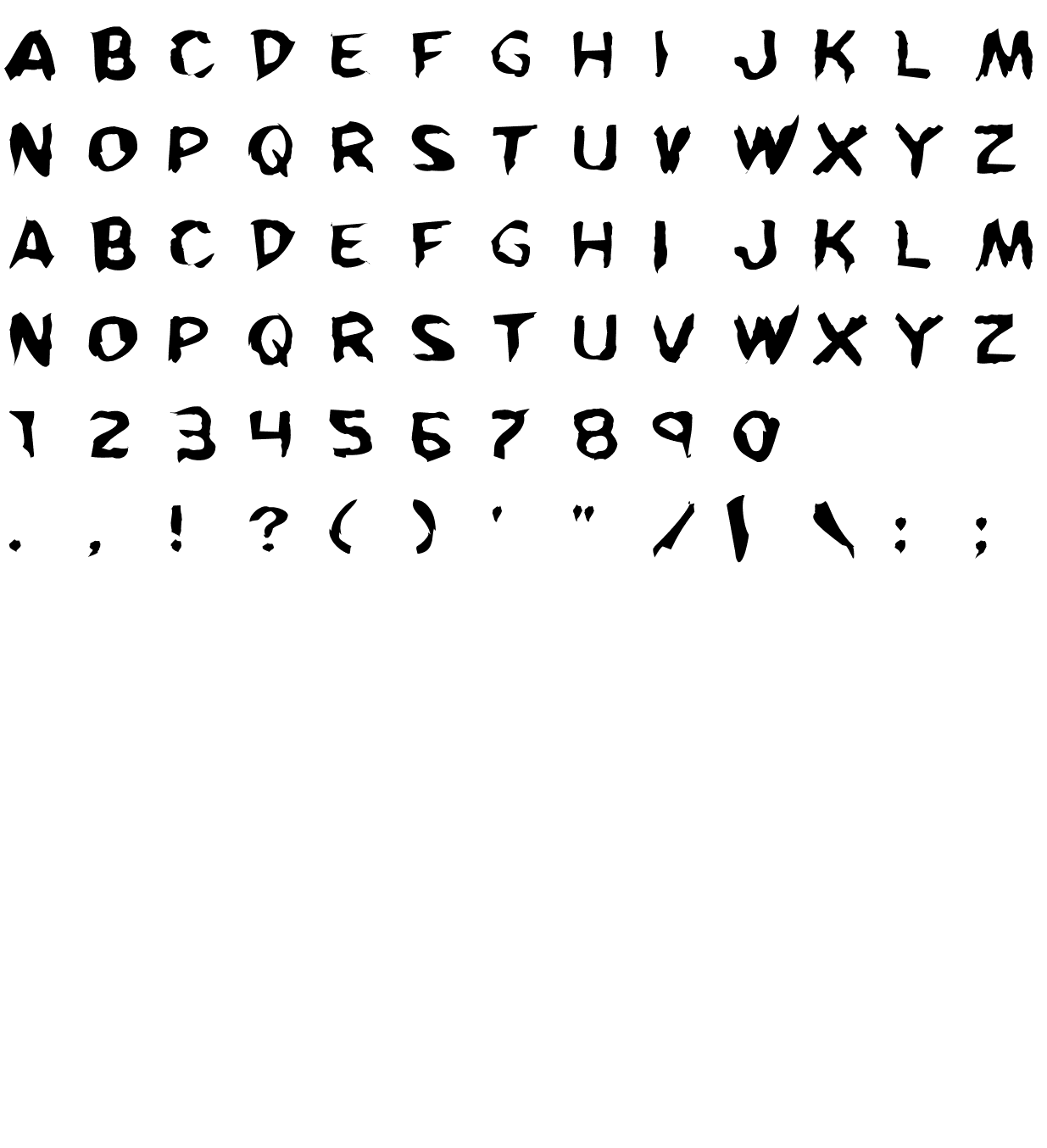 Шрифт Kreeture Warped