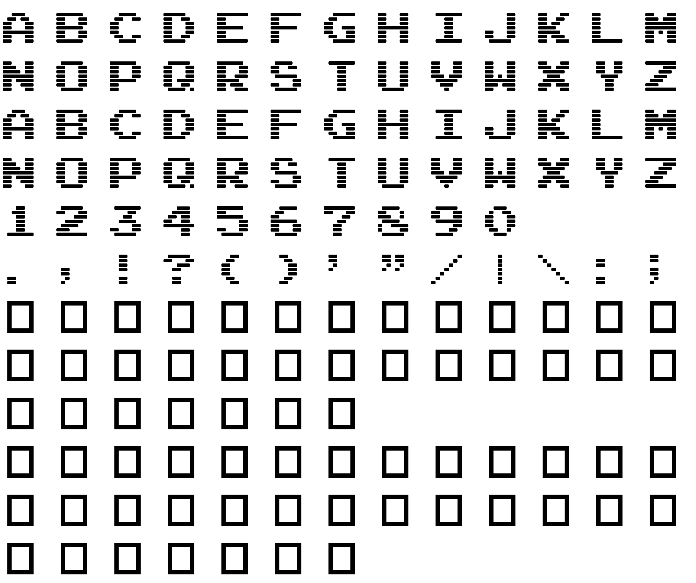 Шрифт Arcade Interlaced