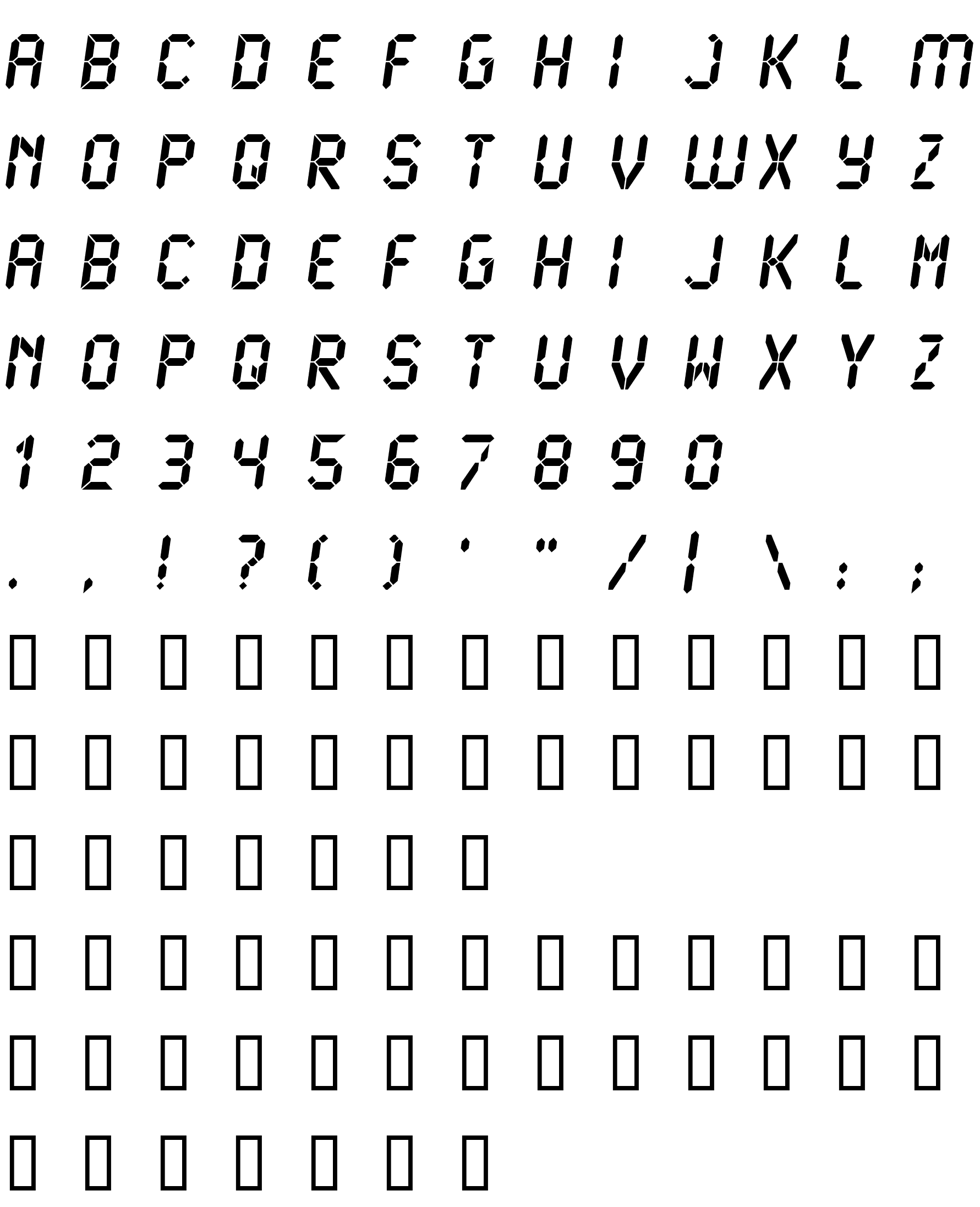 Шрифт LCD2 Ultra