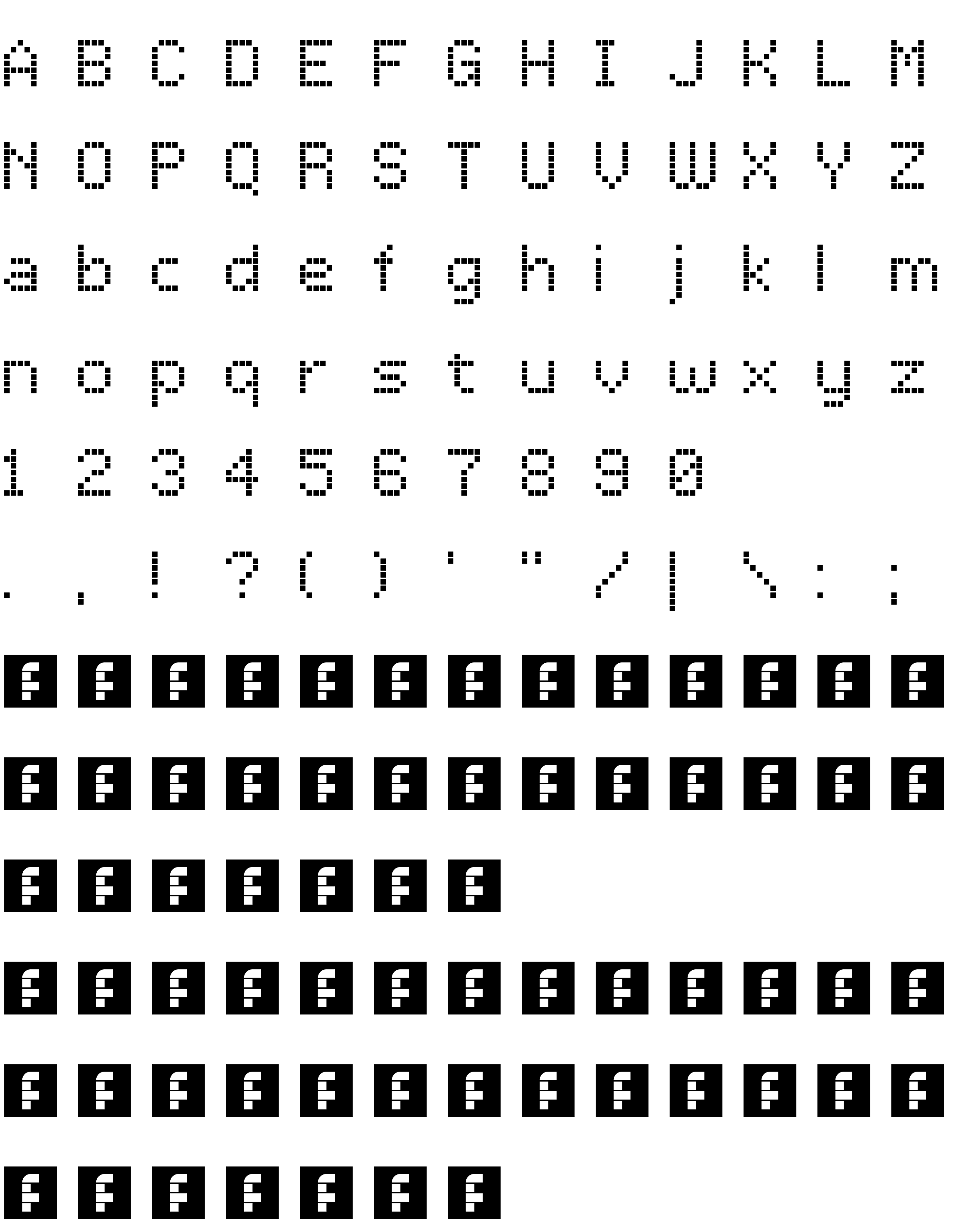 Шрифт LCDDot Regular