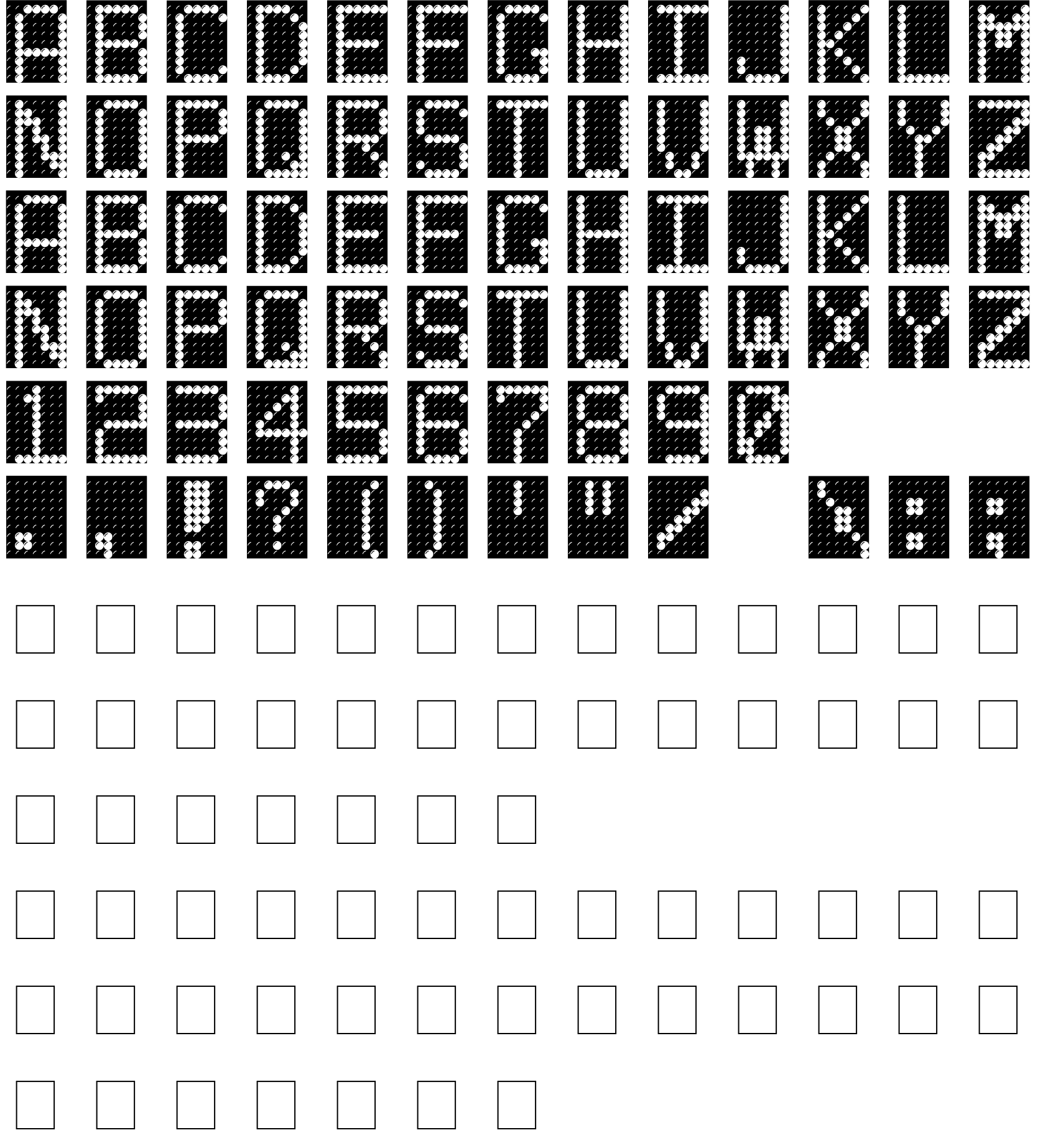 Шрифт LED BOARD