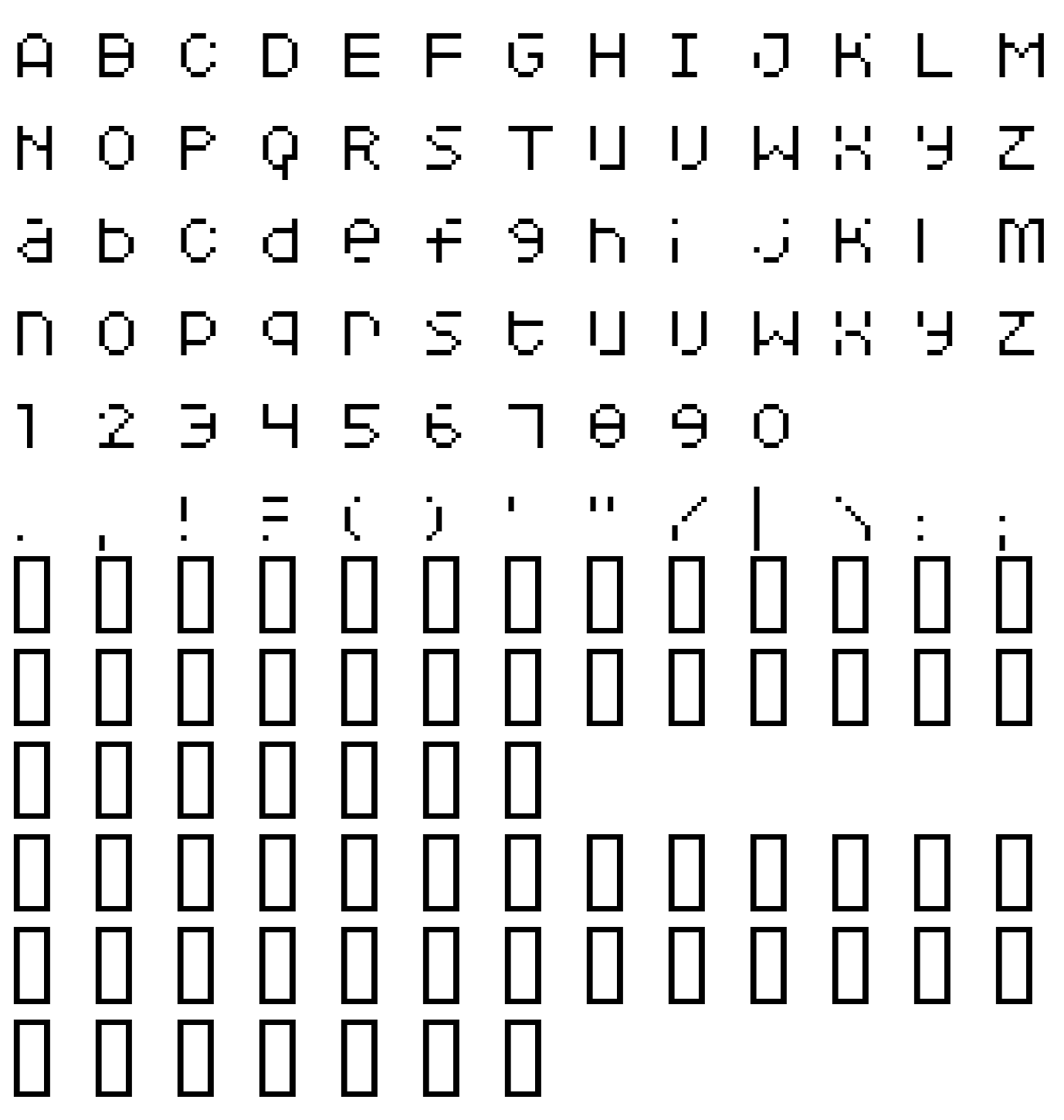 Шрифт Squarodynamic 05