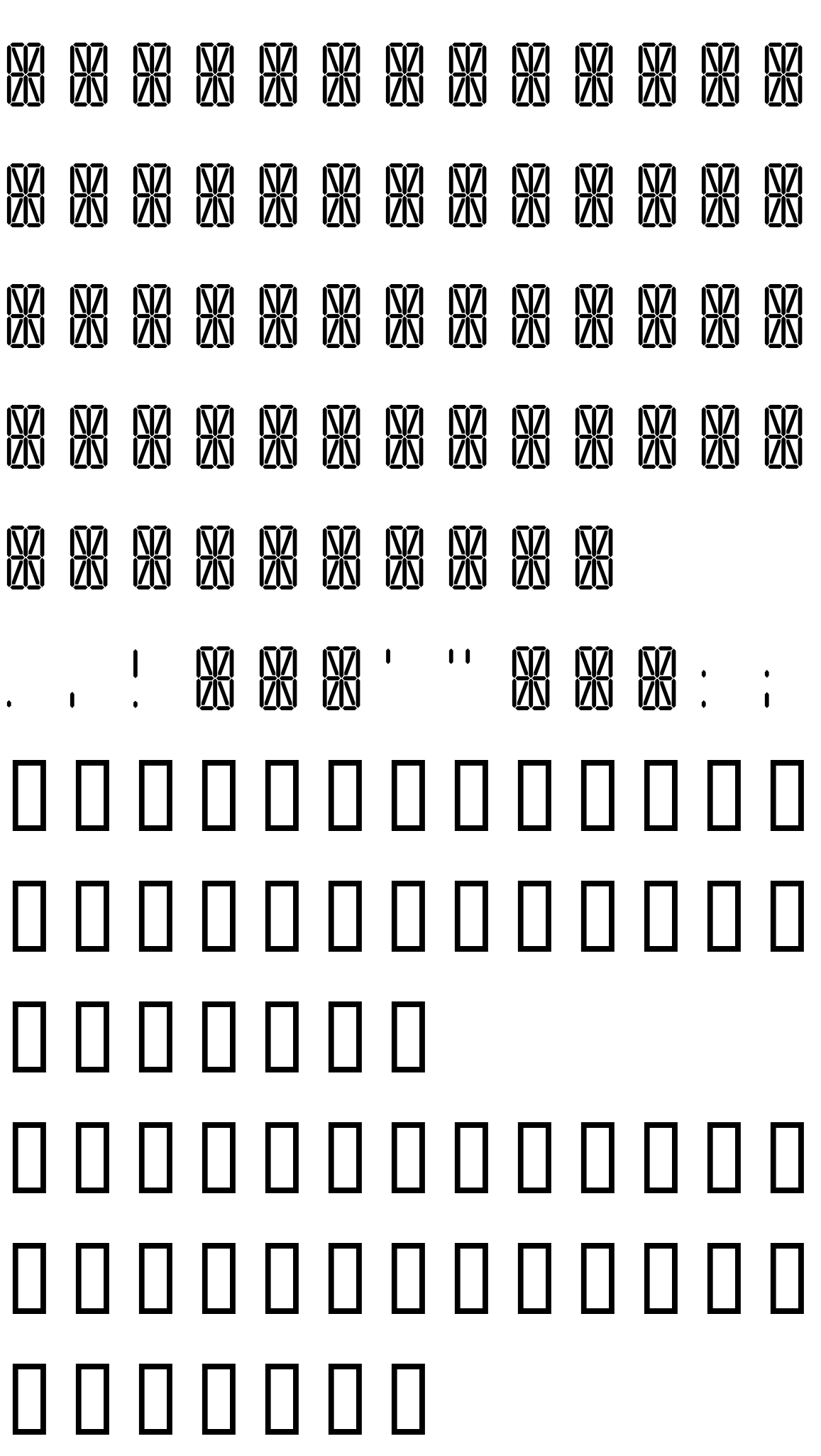 Шрифт Transponder Grid AOE