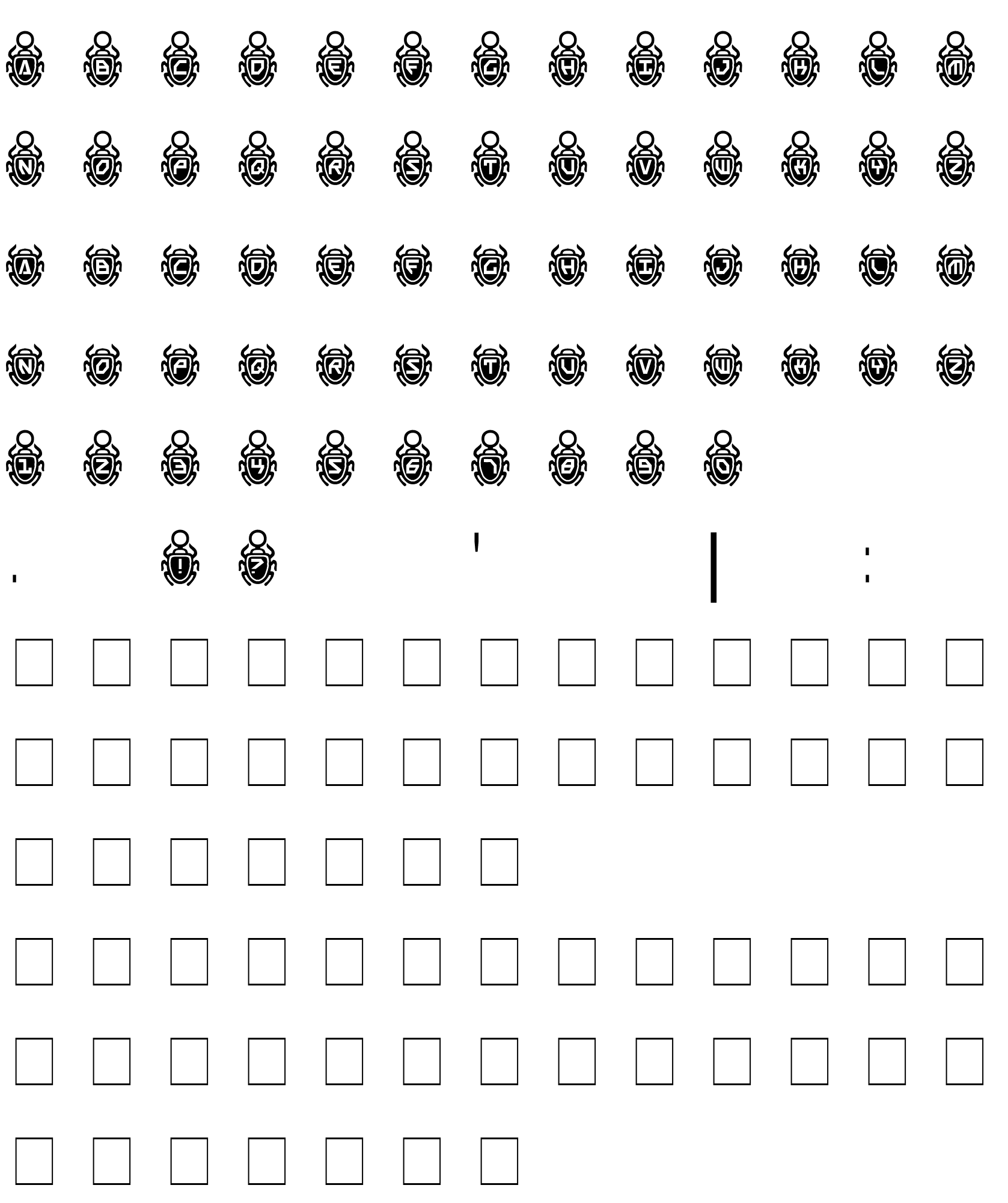 Шрифт Scarab Border