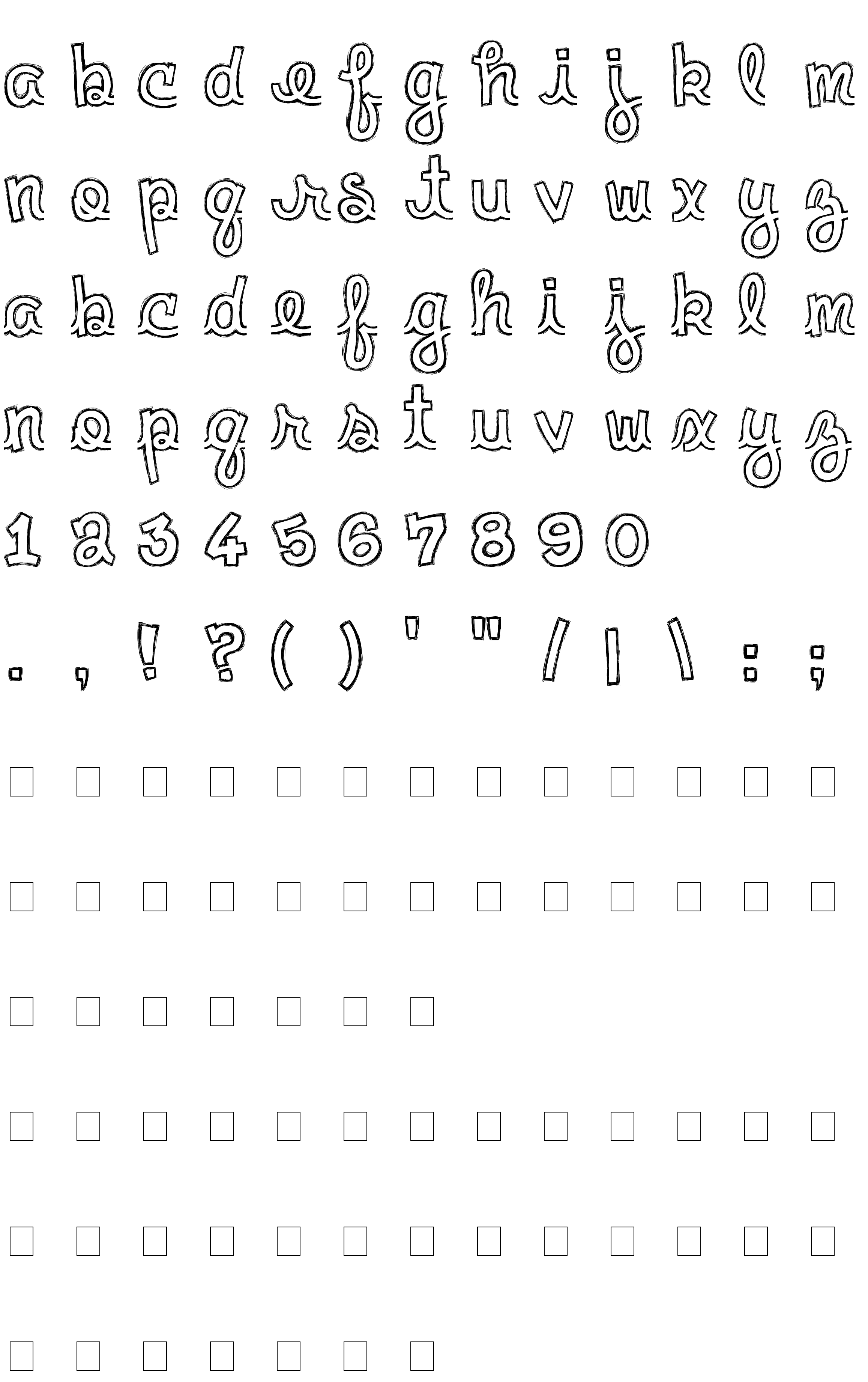 Шрифт Clementine Sketch