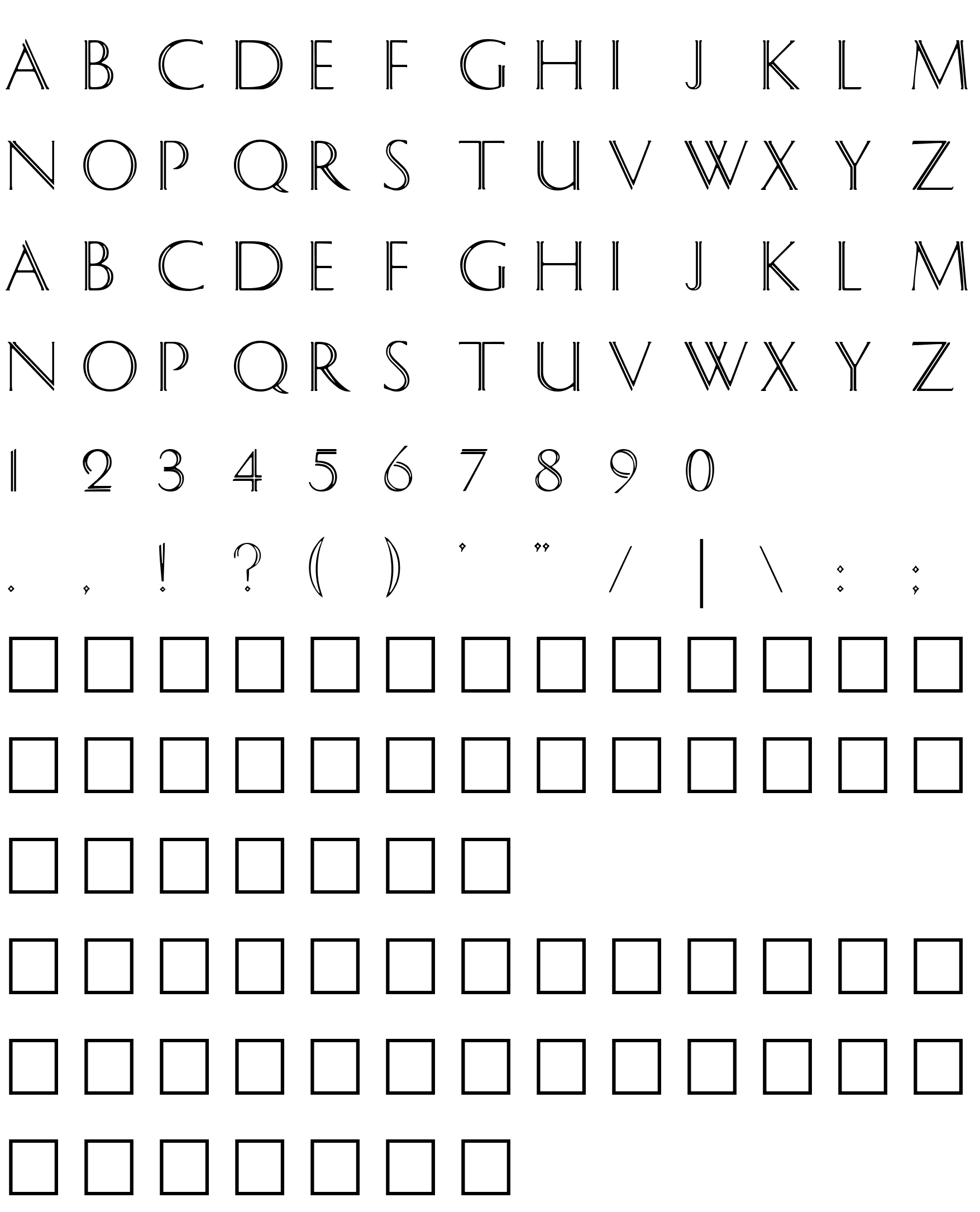 Caesar Regular шрифт