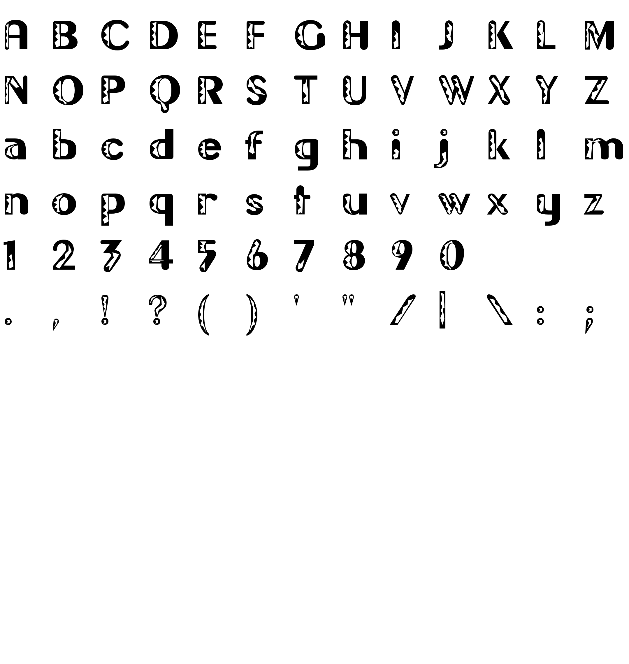 Шрифт Gilgongo Doro