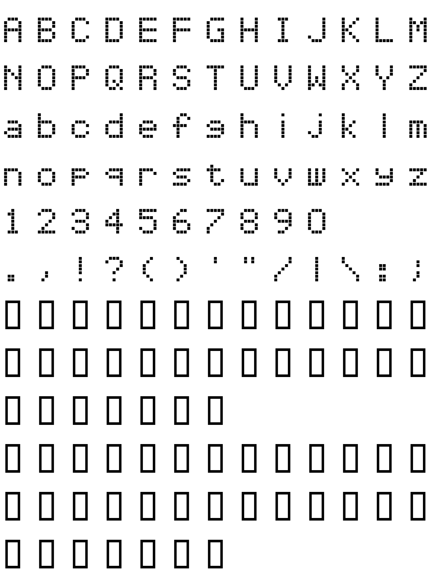 Шрифт Repetition Scrolling